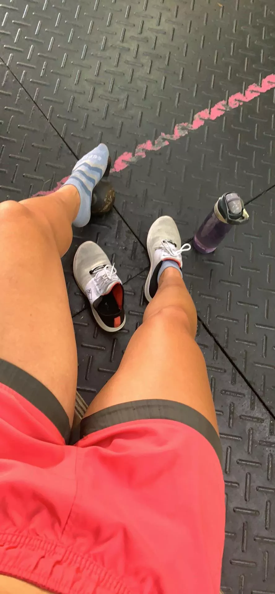 Just finished my CrossFit workout 💦 Please massage my feet 🦶 posted by librabutterfly