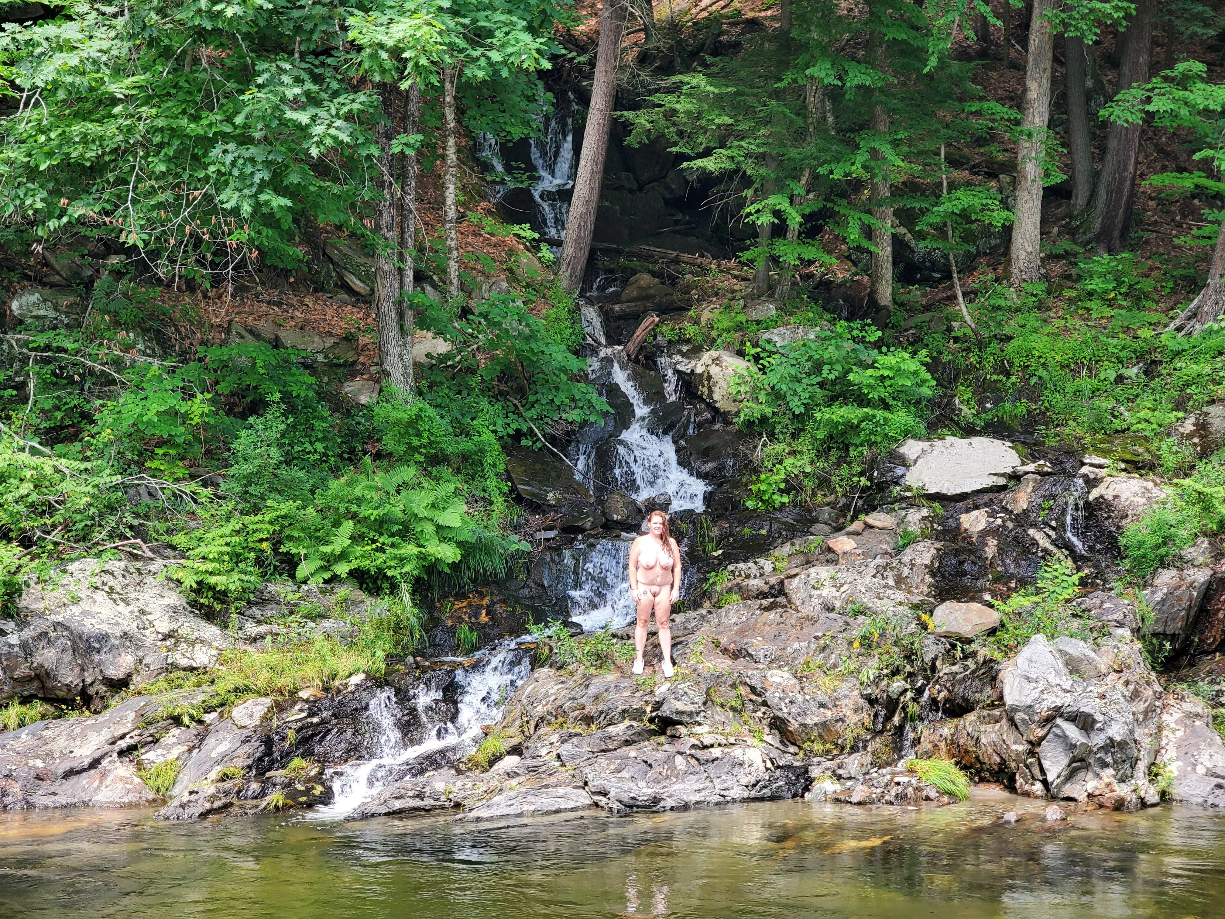 Just naked at a waterfall.....something everyone should experience. posted by RoxyDover