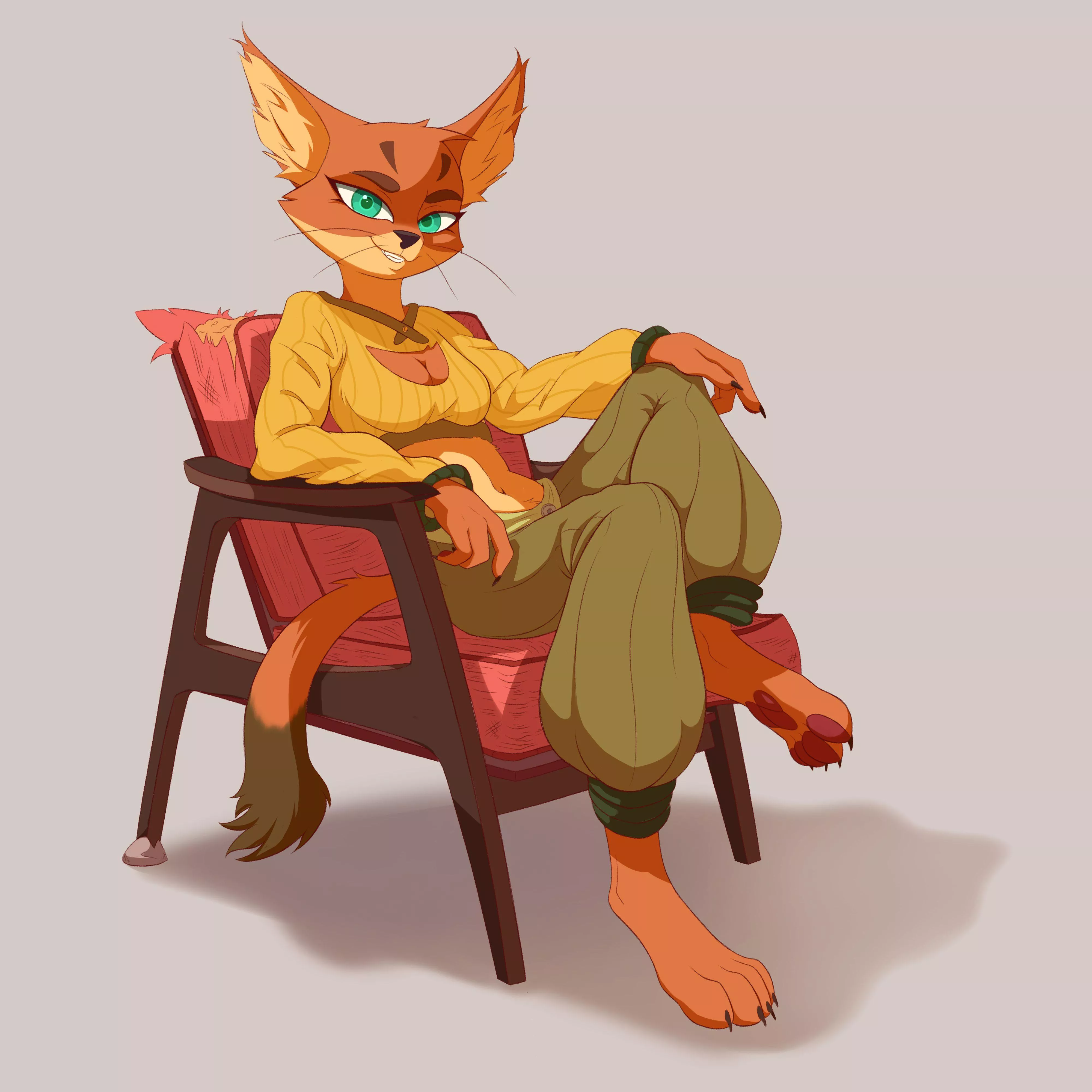 Just sitting ~ art by me posted by Galinn-Arts