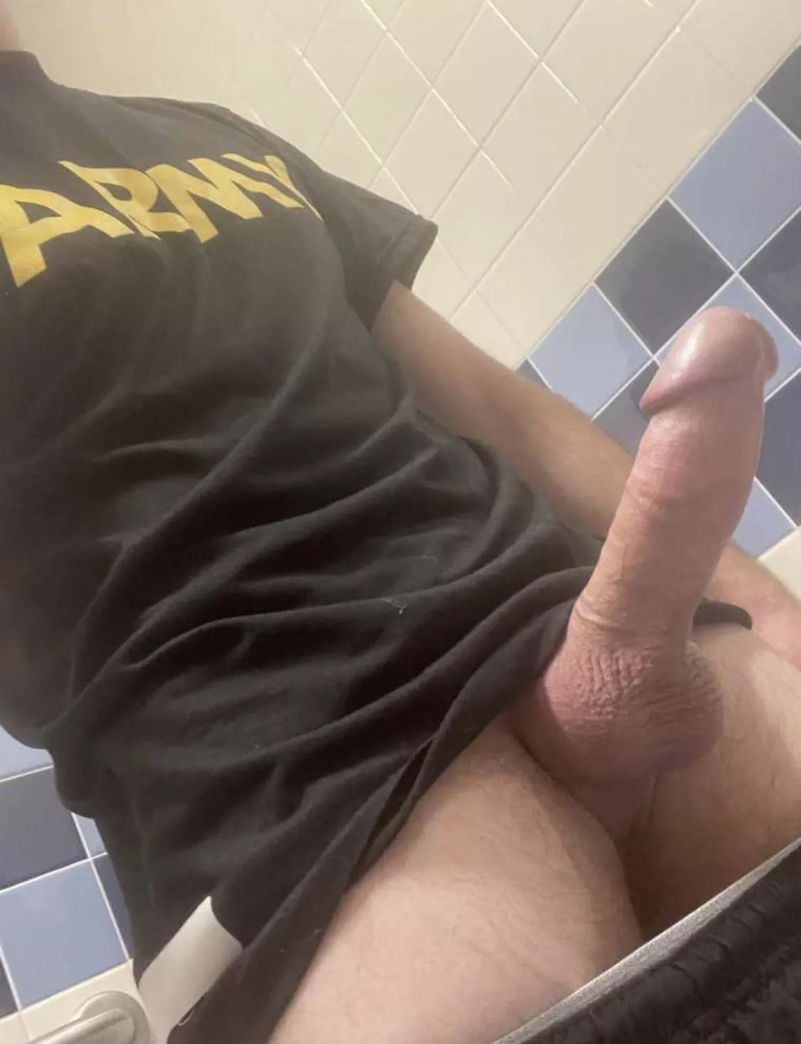 Just some fat post-PT cock. posted by throwbackk9