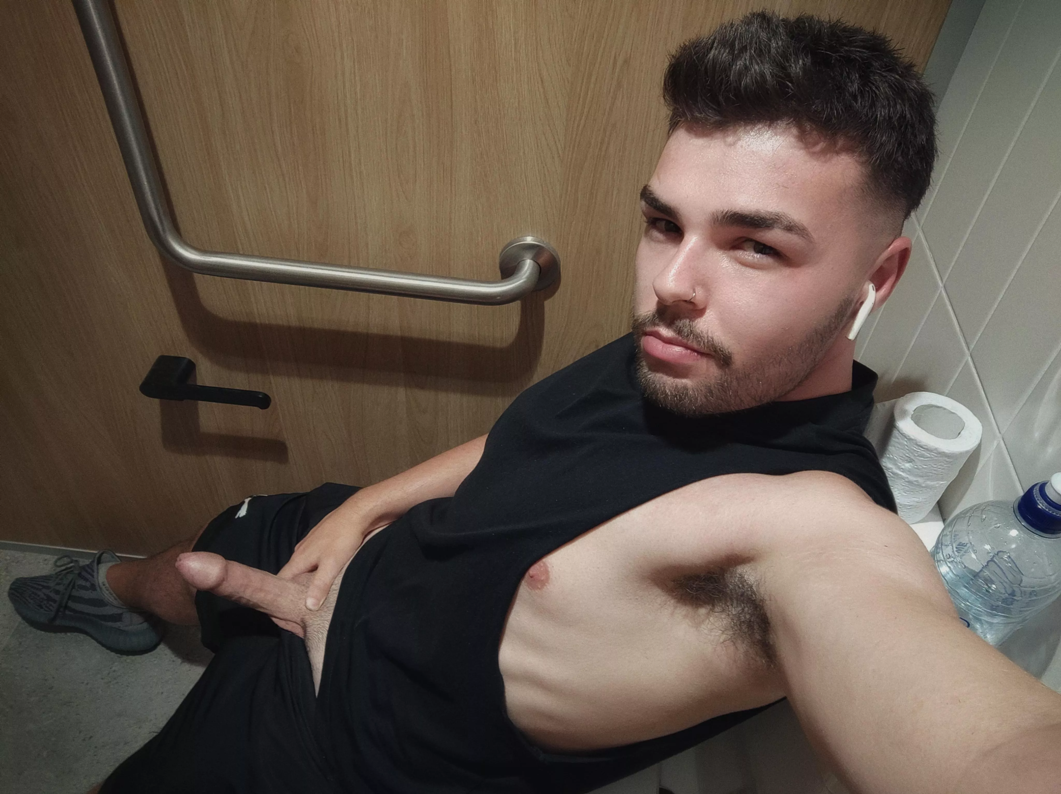 Just waiting in the gym toilets...ðŸ˜ˆ posted by dickslurperr