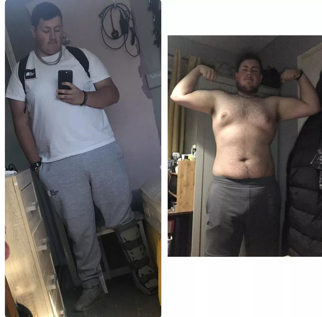 Just wanted to share a little pic of my journey so far these pics being a few months apart (me currently on the right) posted by JambaJuice100