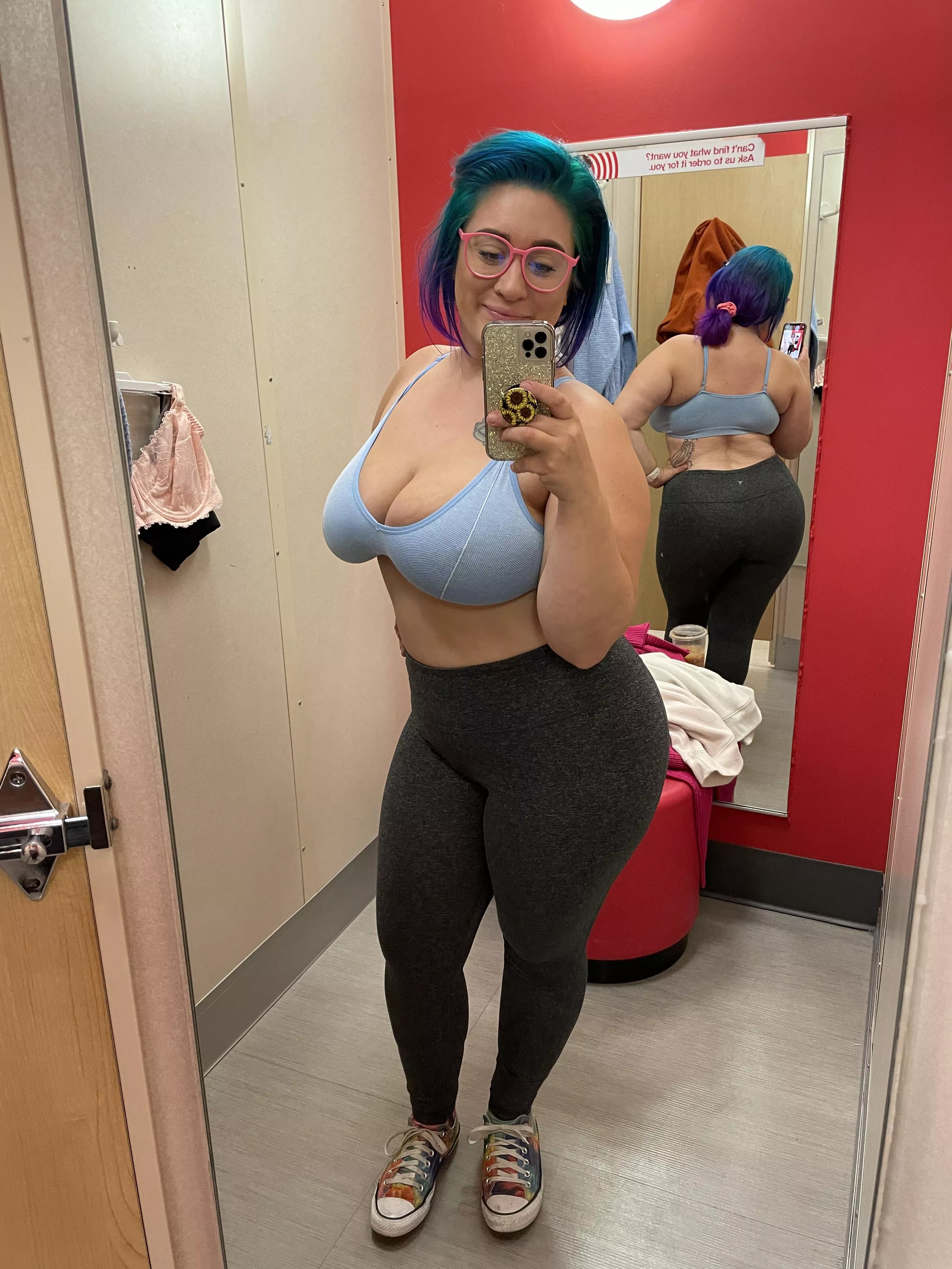 Just your average mama browsing through target trying clothes on ðŸŒˆ posted by lavendercrystalmoon