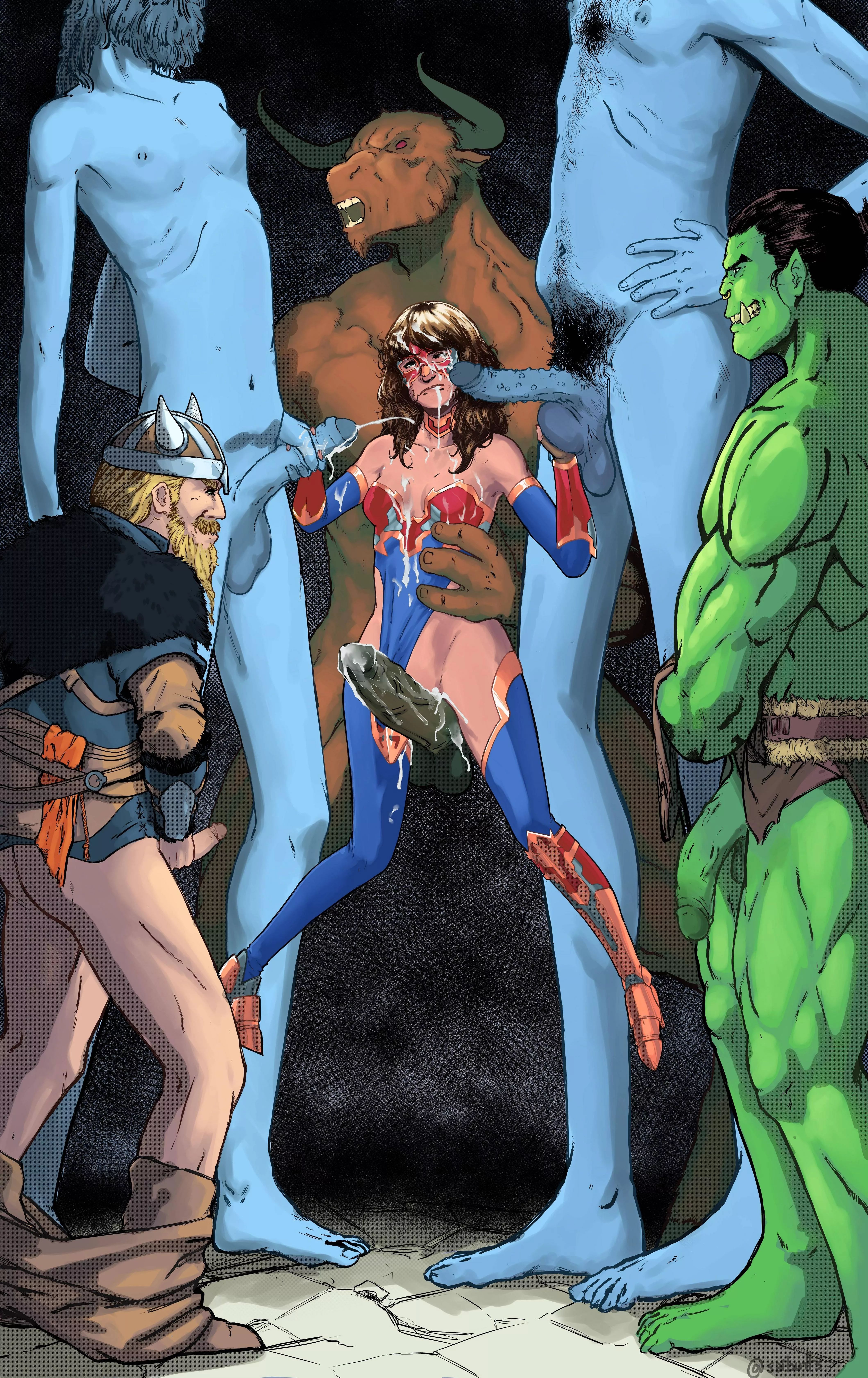 Kamala Khan's Mythological Gangbang (Saibutts) [Marvel] posted by Flappabill