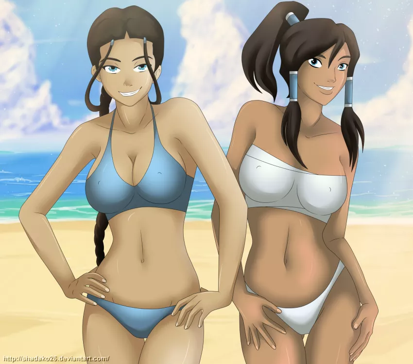 Katara and Korra bikini posted by mrwhite542