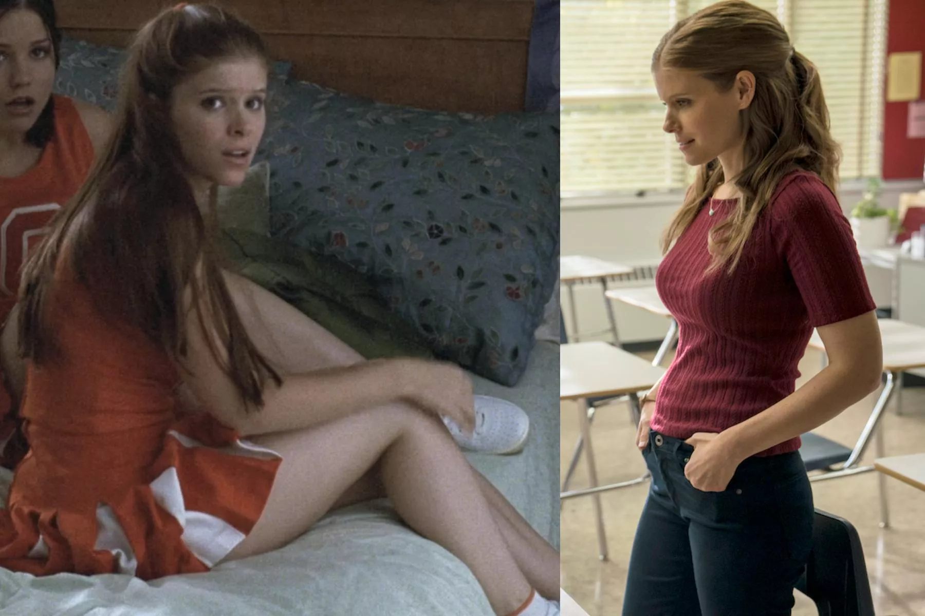 Kate Mara age 20 and 37 from Cheerleader to Teacher posted by steverenford666