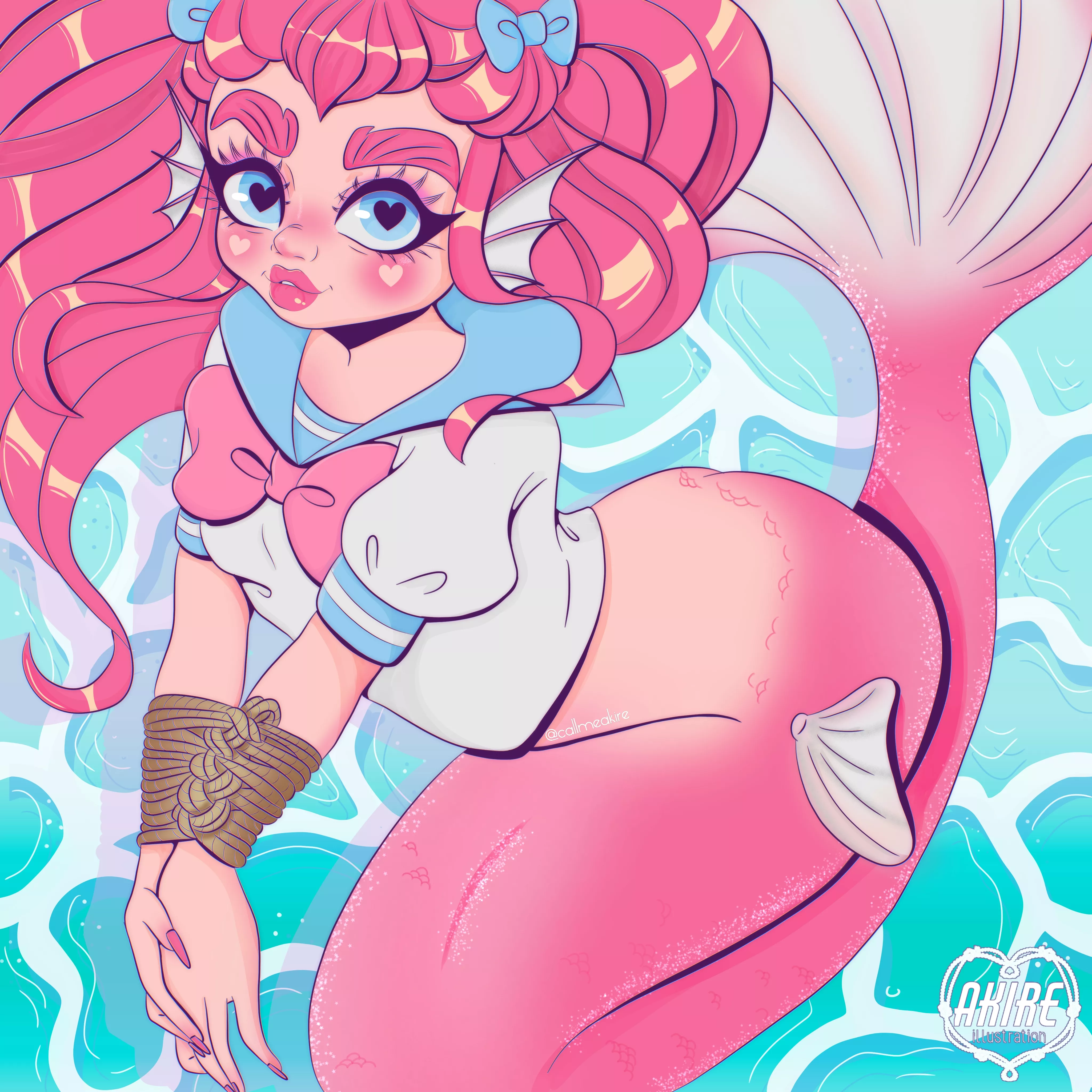 Kawaii shibari mermaid i Made for mermay Challenge 🥰 posted by Akirechan