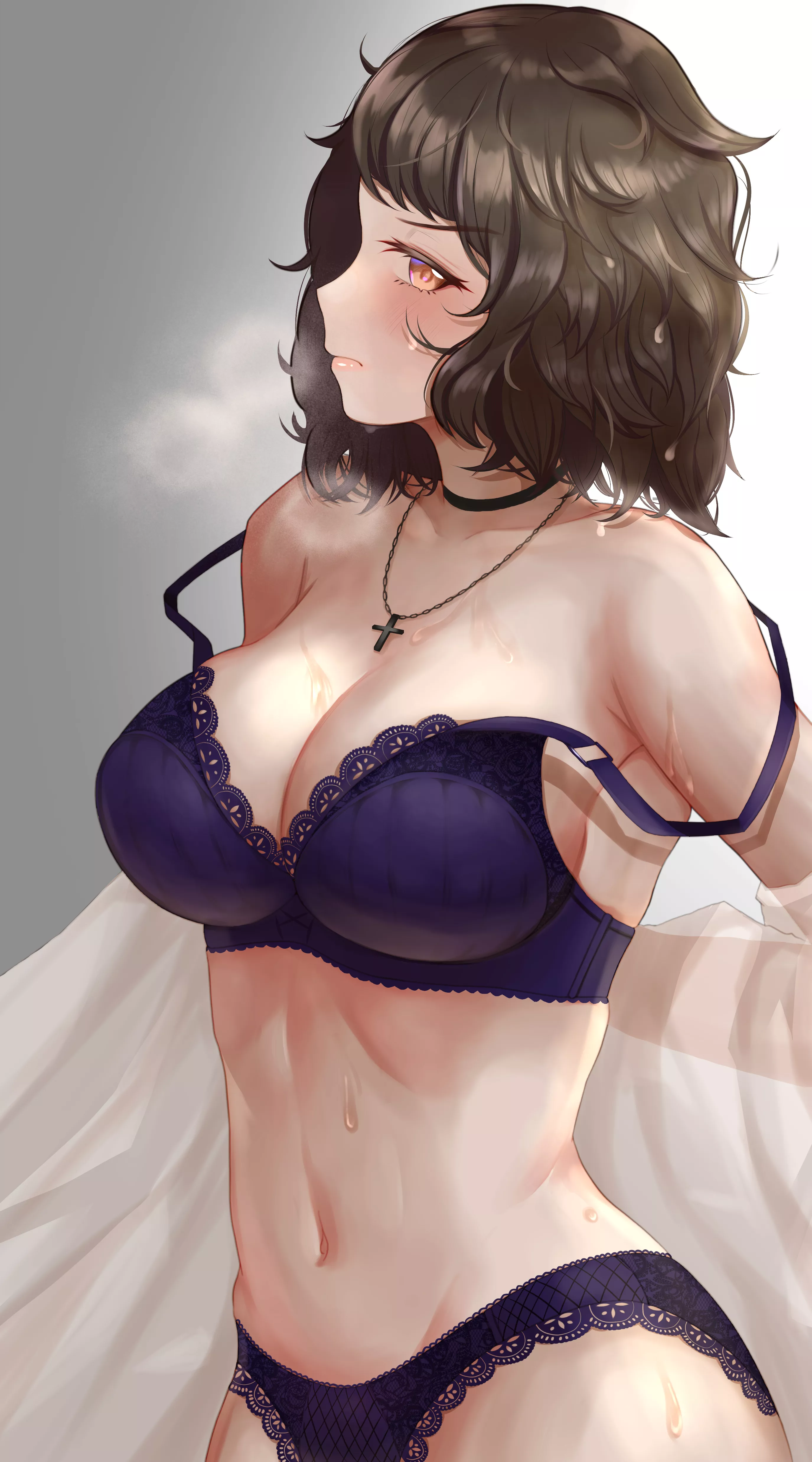 Kawakami in Lingerie [Persona 5] posted by CheetahSperm18