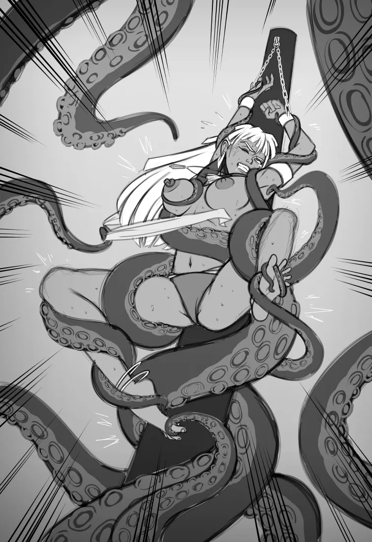 Kida tethered and tickled by tentacles (Atlantis: The Lost Empire) posted by Flappabill