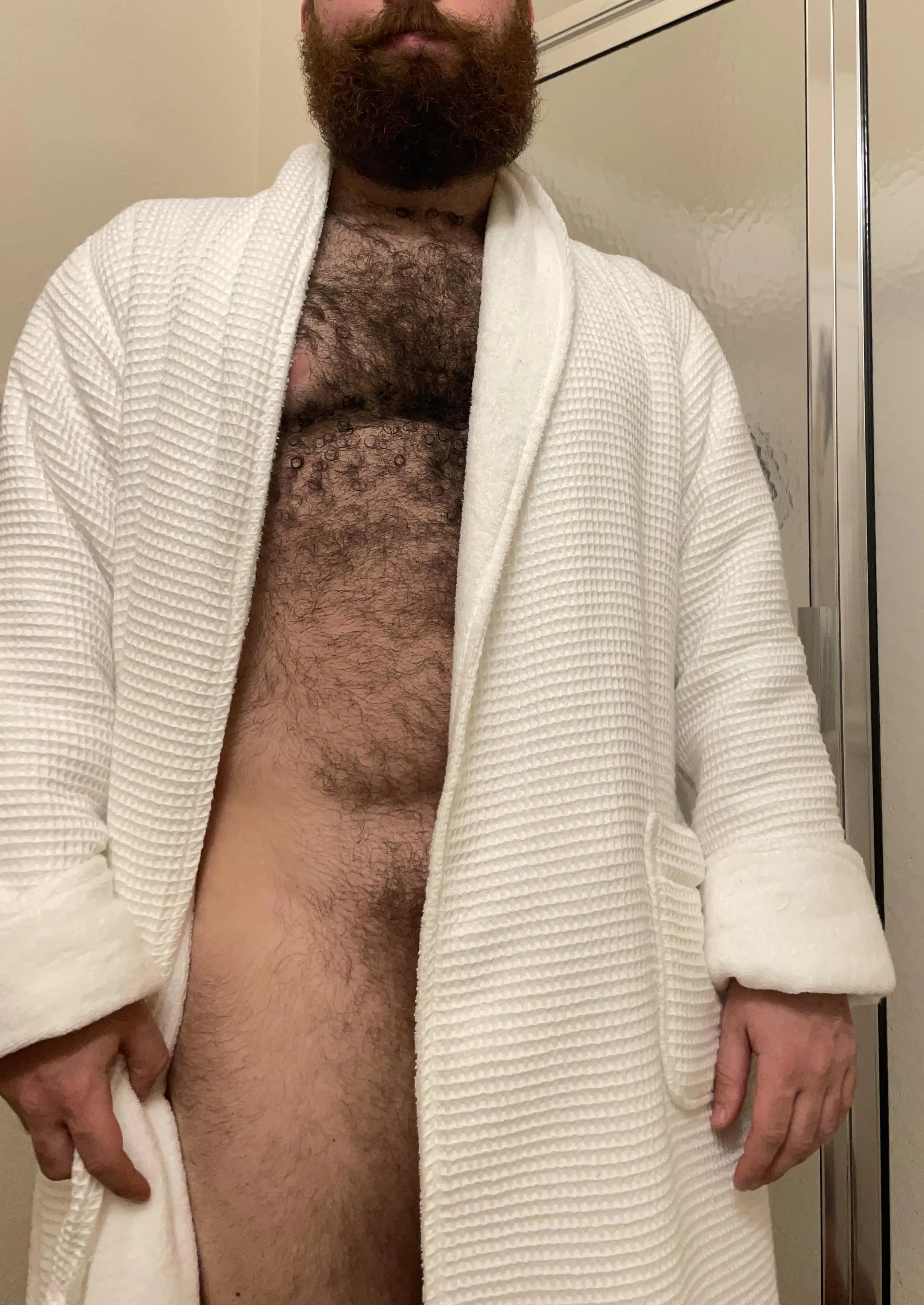 Kinda swimming in this new robe but its comfy posted by HairyItalianSausage