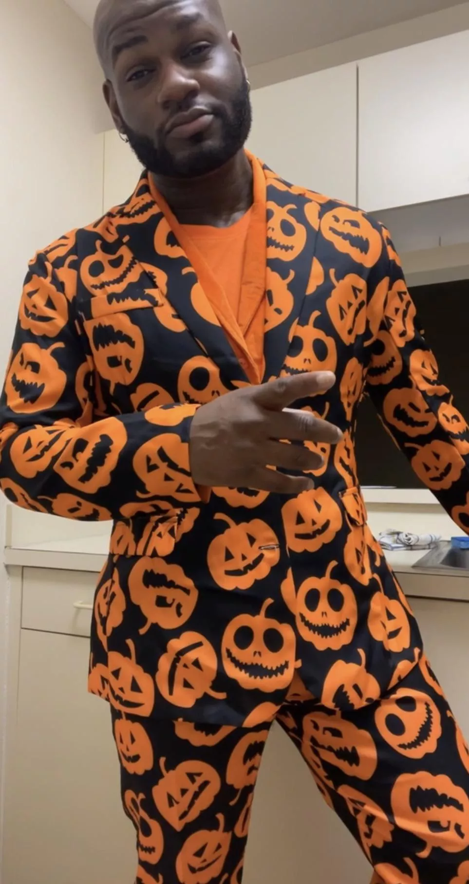 King of the pumpkin spice this Halloween. 👑🎃 posted by StruggleNurse666