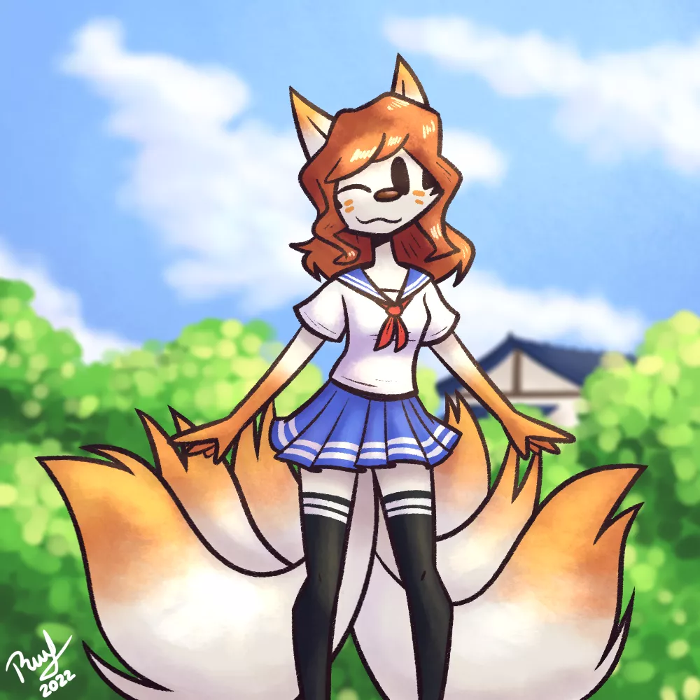 Kitsune (by me) posted by RafVicAlv