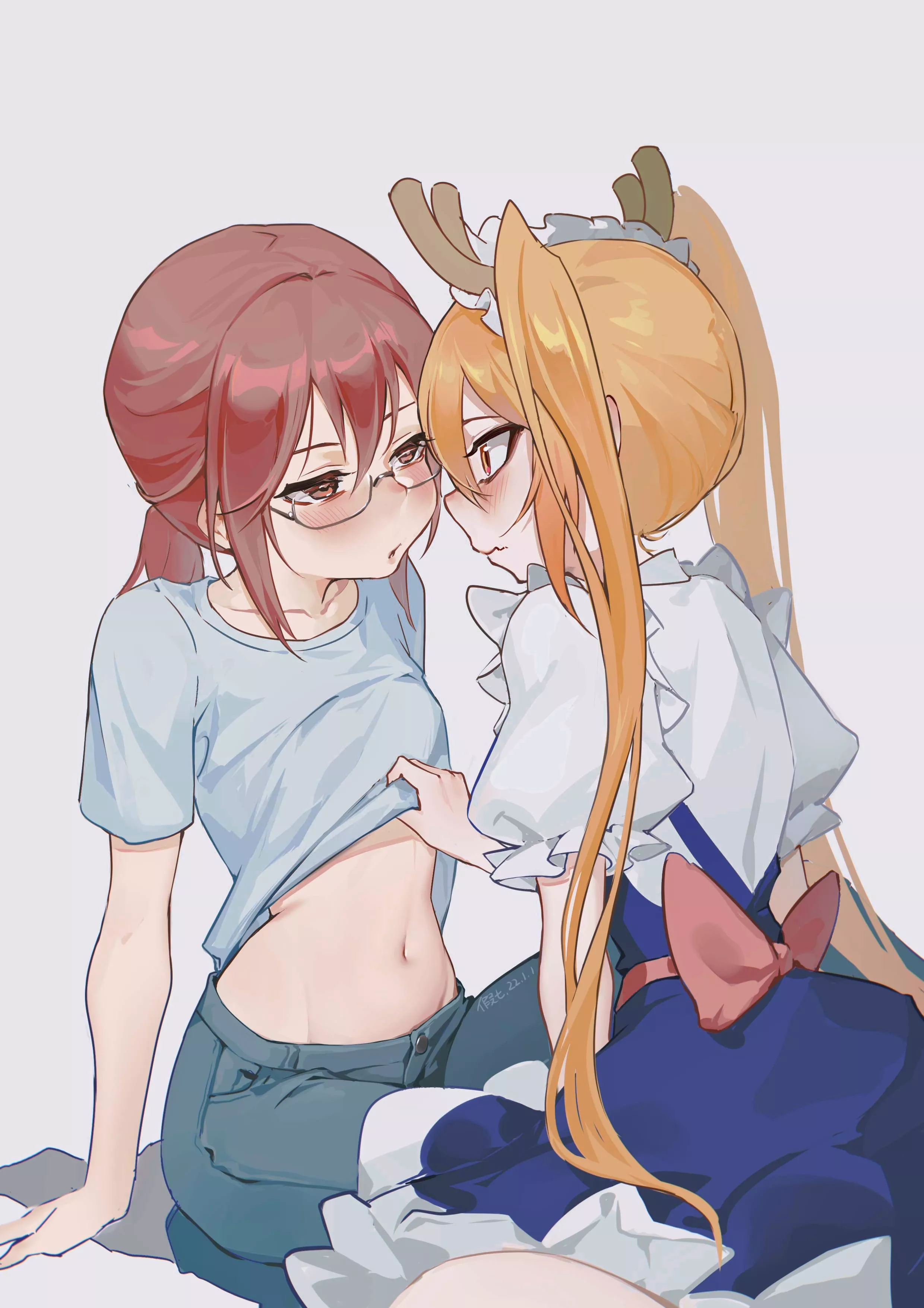 Kobayashi and Tohru [Maidragon] posted by Wonogiri