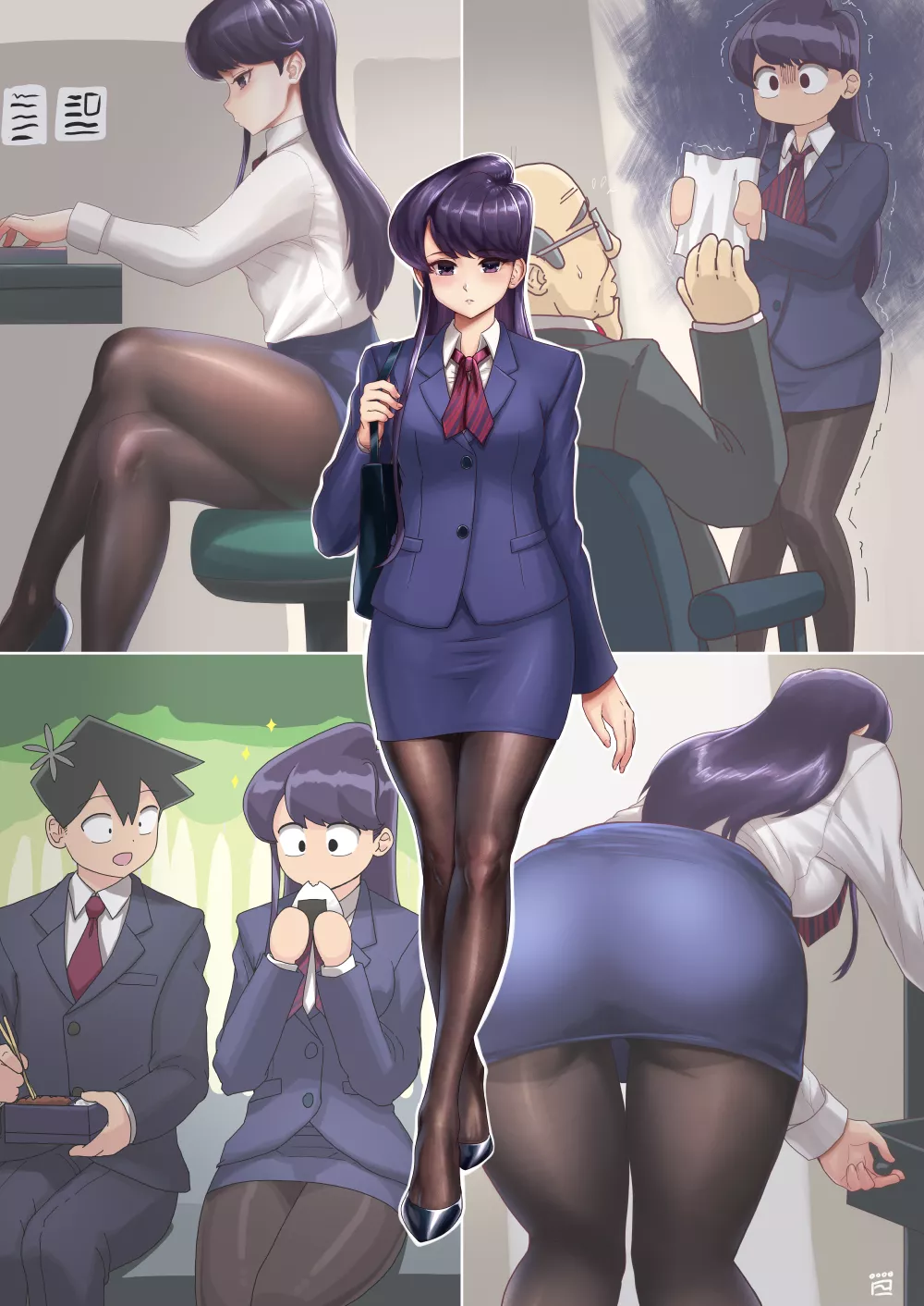 Komi-san thighs posted by StazCherryBlood