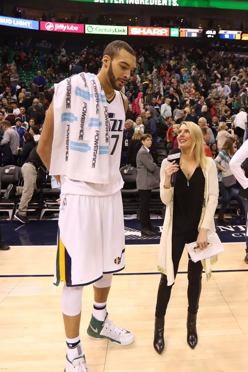 Kristen Kenney and Rudy Gobert posted by JazzManOS