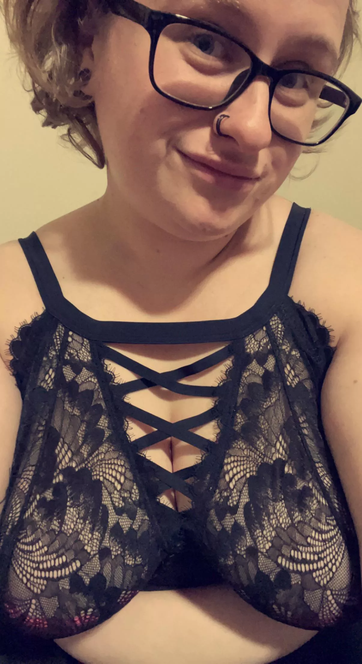 Lacey strappy cleavage posted by witchywom4n