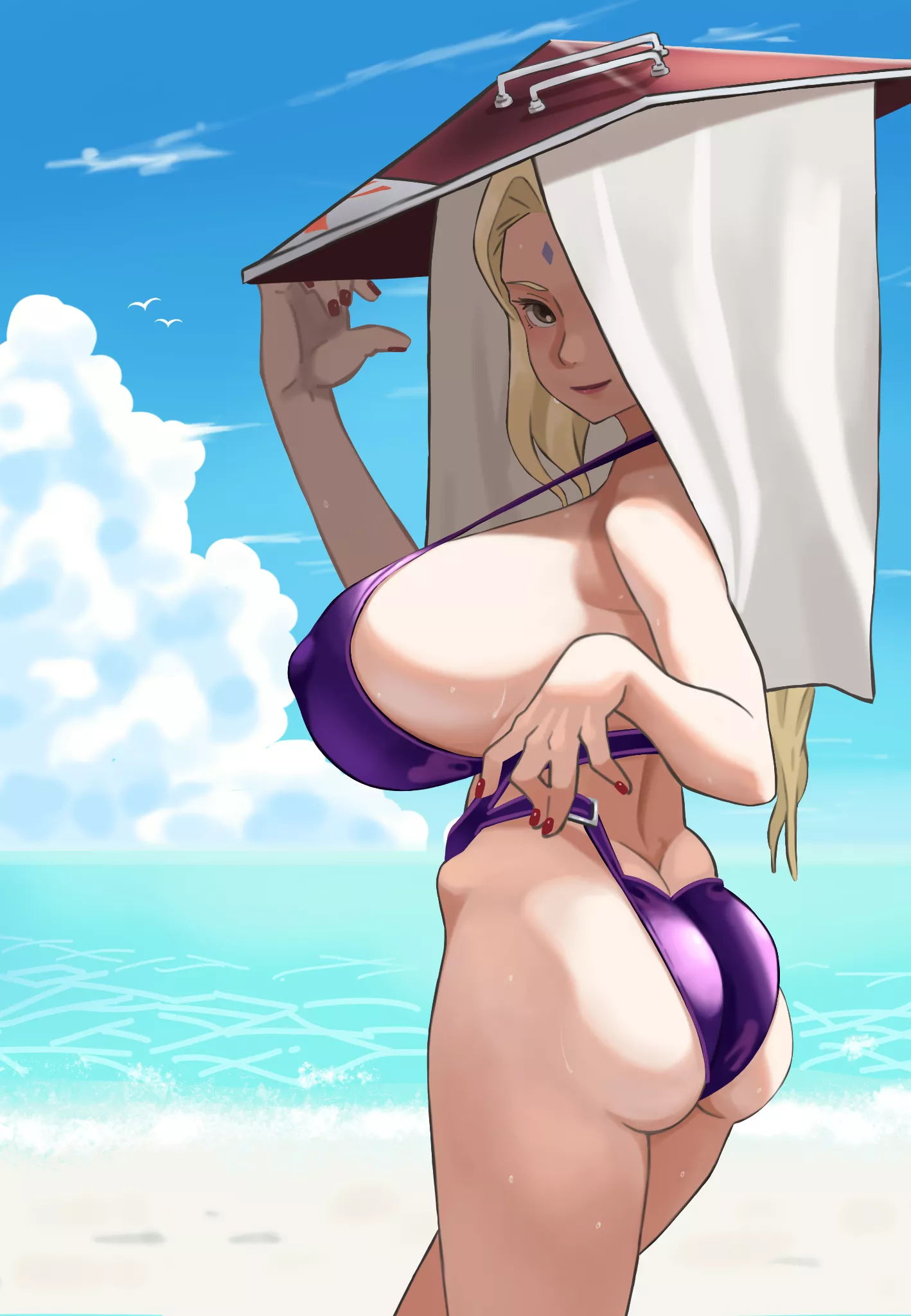 Lady Tsuande's body is one of a kind 💌💍 Her heavenly face her jiggly ass and hanging milkers makes her the most beautiful woman ever! posted by lady_tsunade_fan3