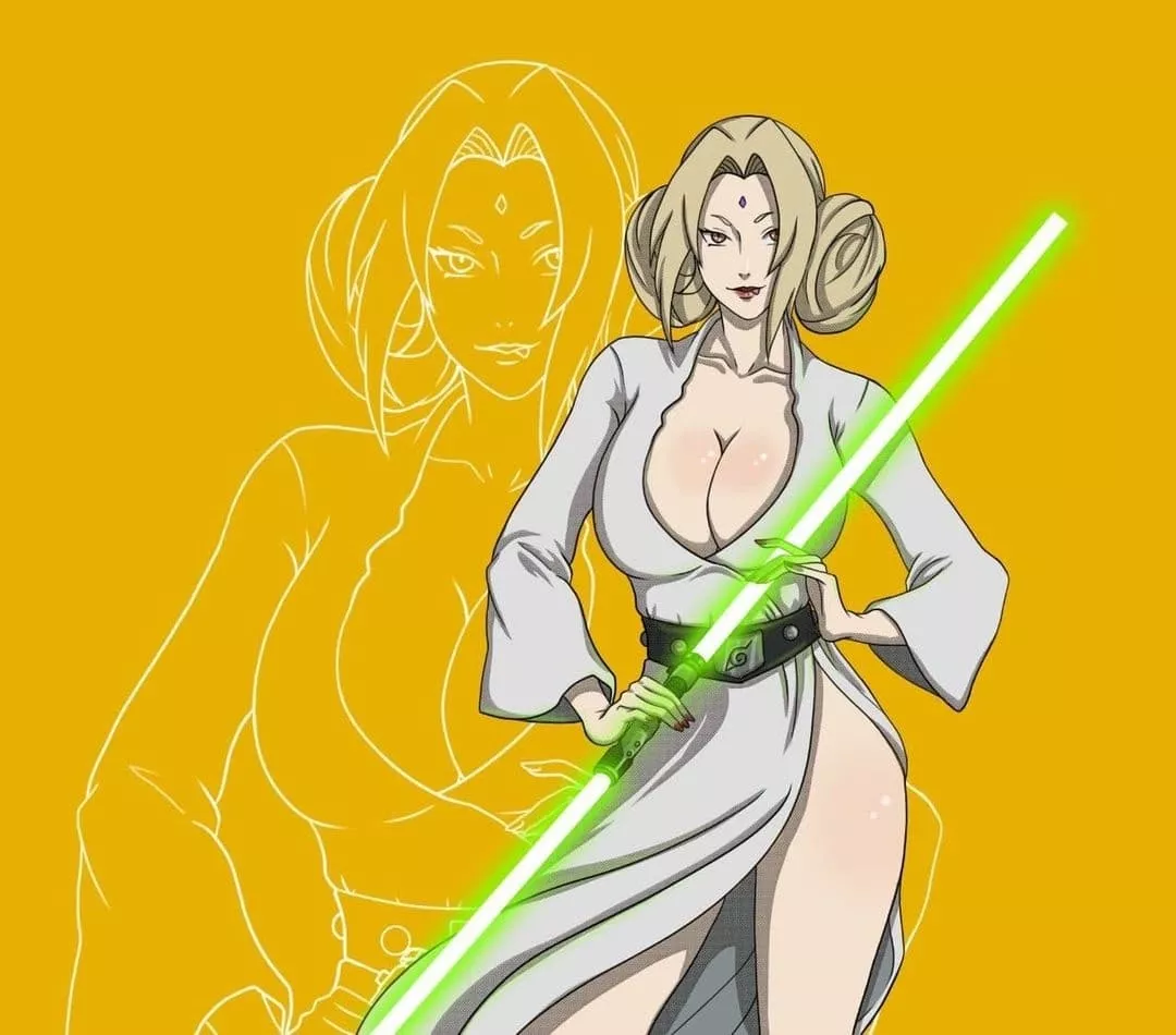 Lady Tsunade as a Jedi Grand Master for Halloween 🎃💗 posted by lady_tsunade_fan3