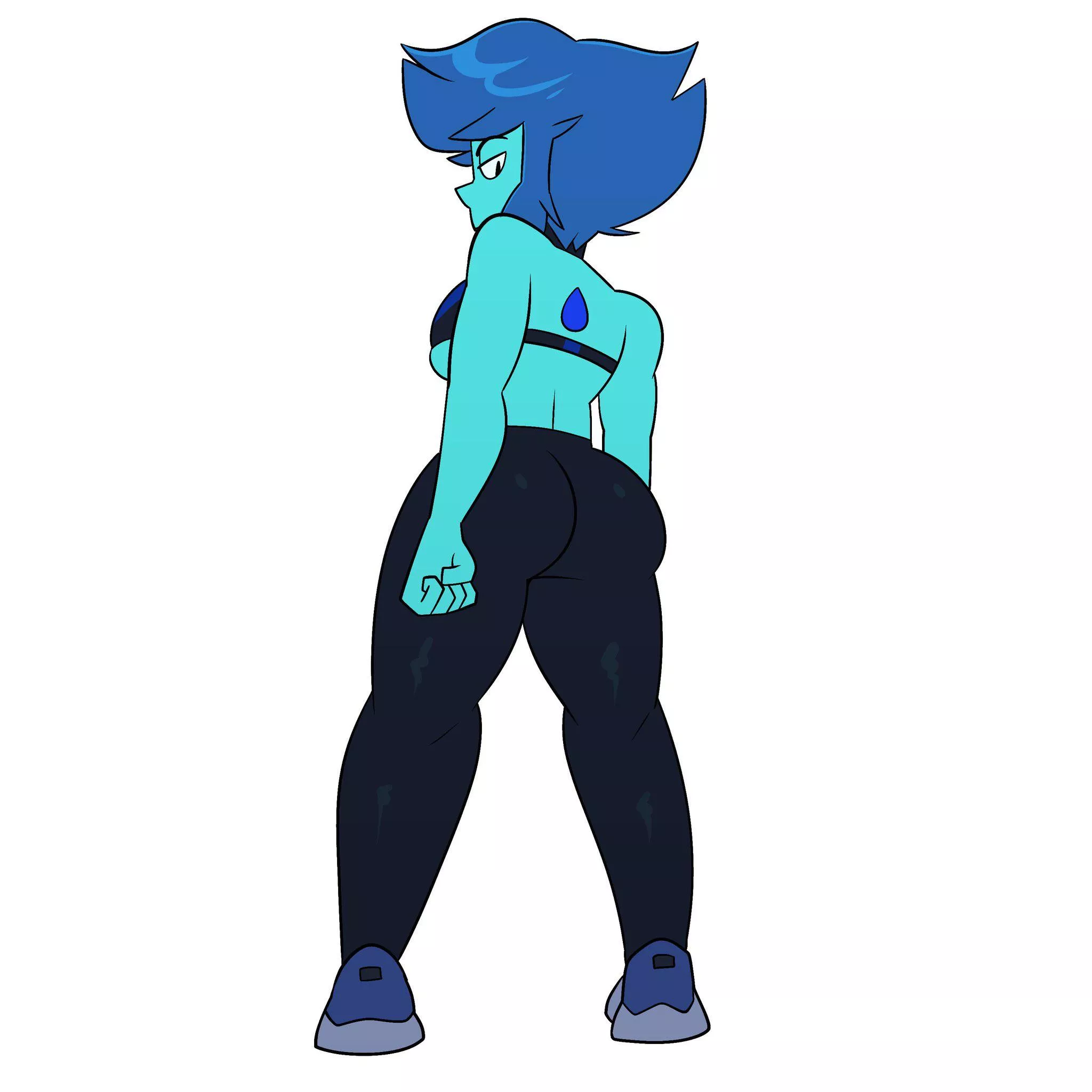 Lapis in Leggings (art by Sweet__dandy) posted by renegade_zibit