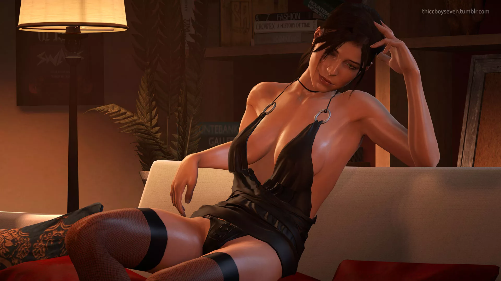 Lara being seductive (Thiccboyseven) posted by protoshujin