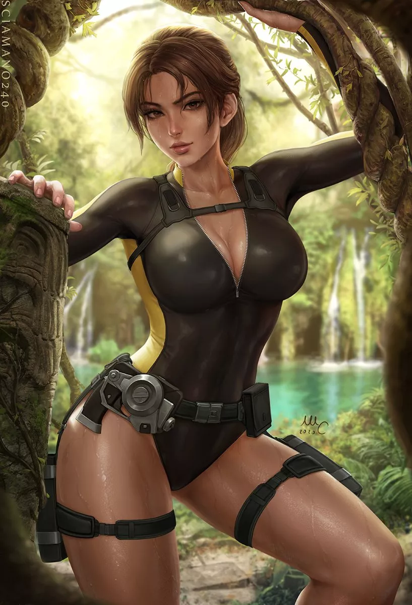 Lara in her diving suit (Sciamano240) posted by protoshujin