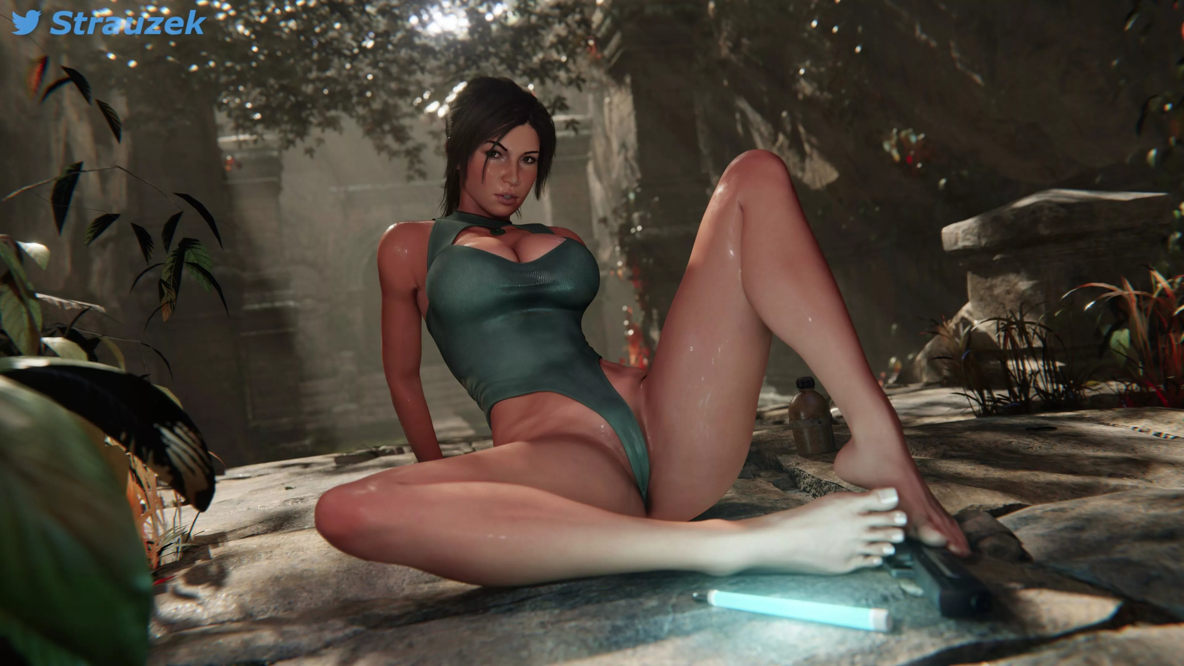 Lara pinup (Strauzek) posted by EroExarch