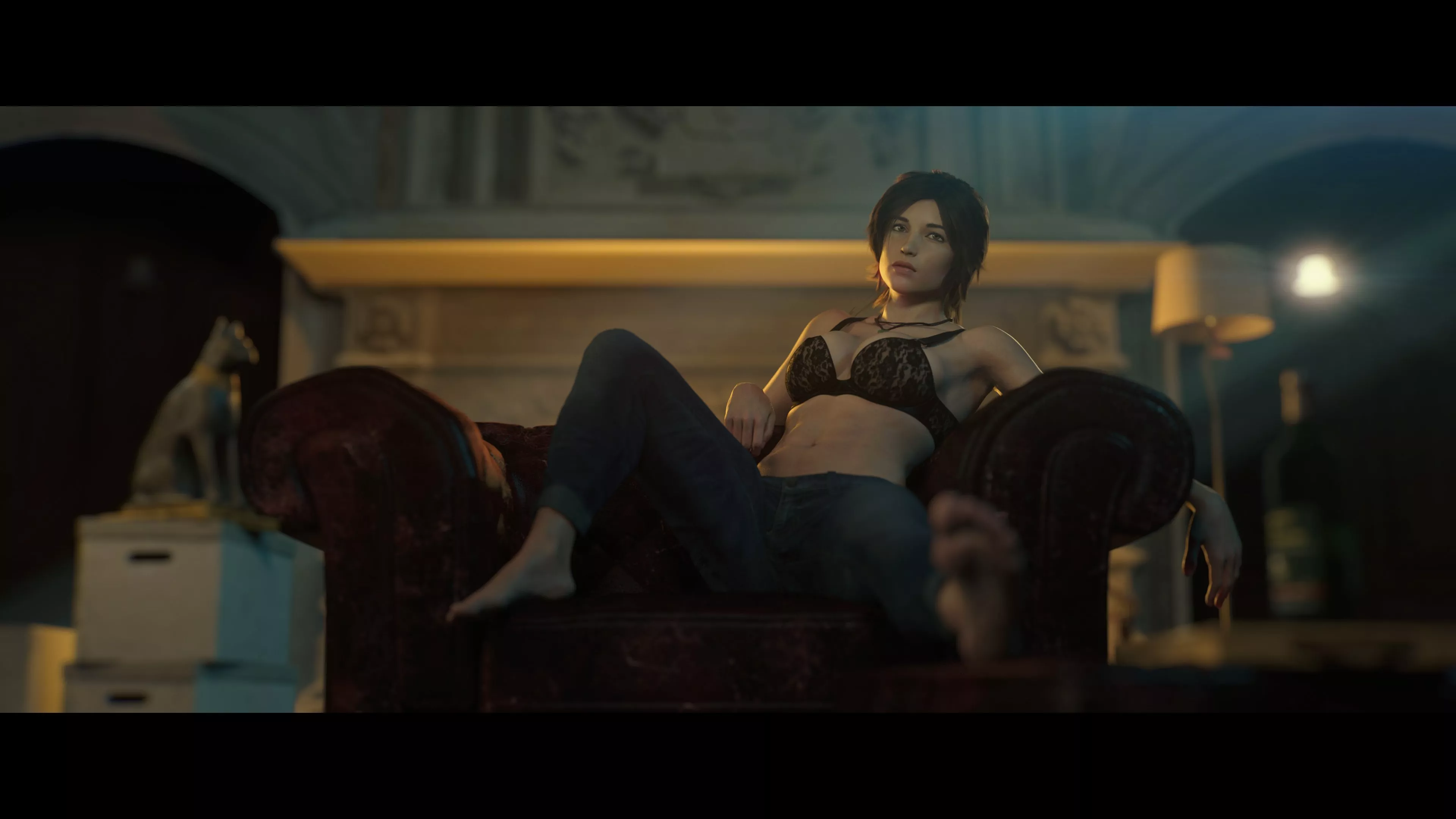 Lara relaxing after a long day (Horizon Renders) posted by Kuro-Oji