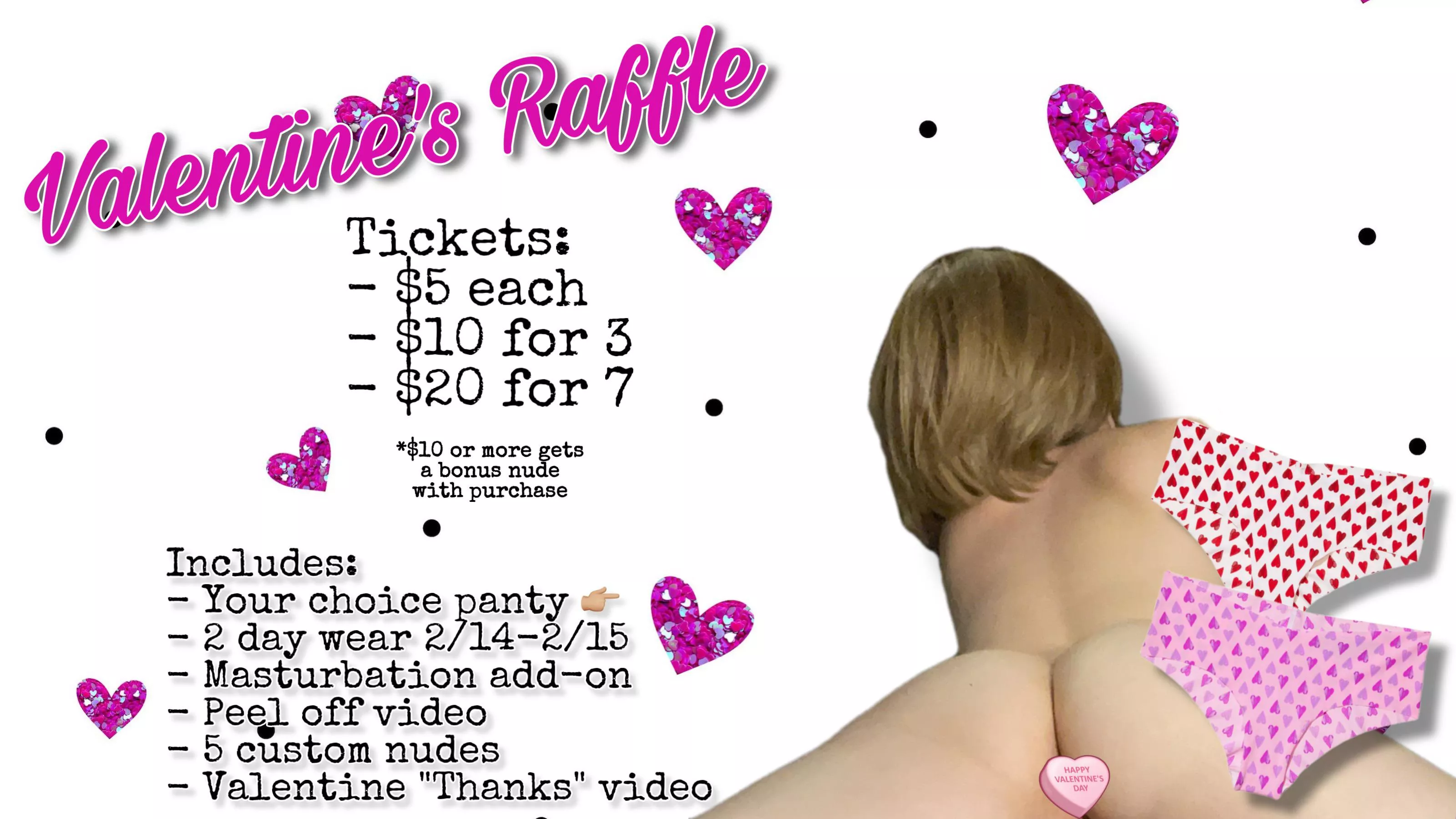 LAST DAY! 💕Valentine’s Raffle💕 Get those tickets while you can 😘Drawing tomorrow night! [Selling][f][USA] posted by PumpkinSpiceX