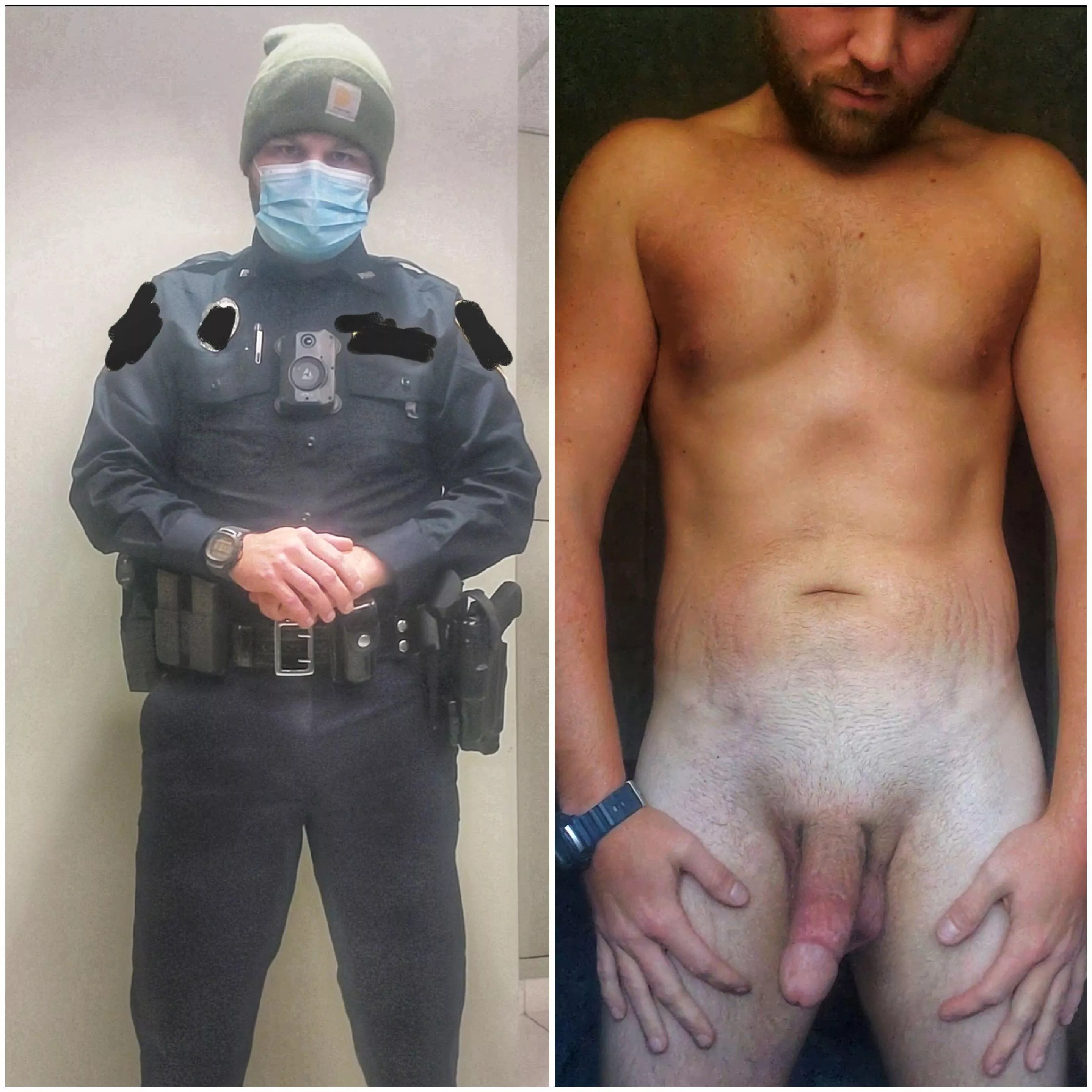 Last one for evening. Anyone else's kink on/off uniforms? EMT pants, scrubs, vests!!! posted by Pig_5-0_copper