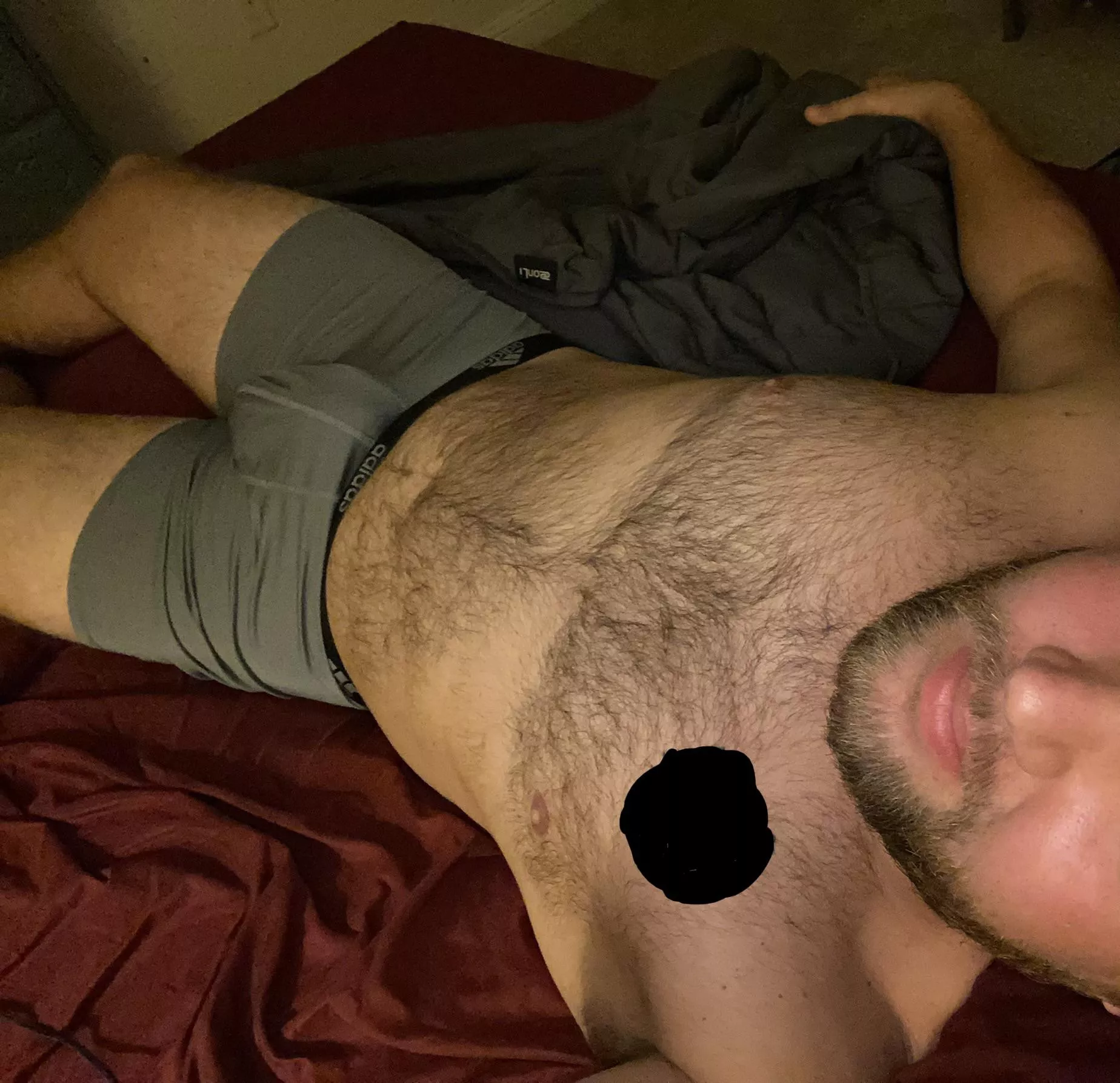 Late night bulge selfie posted by hidingawayhere