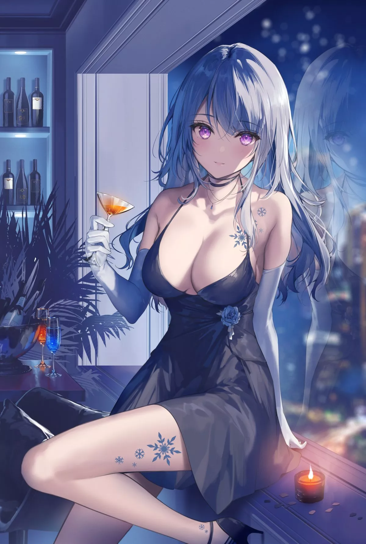 Late Night Drink [Original] posted by CheetahSperm18