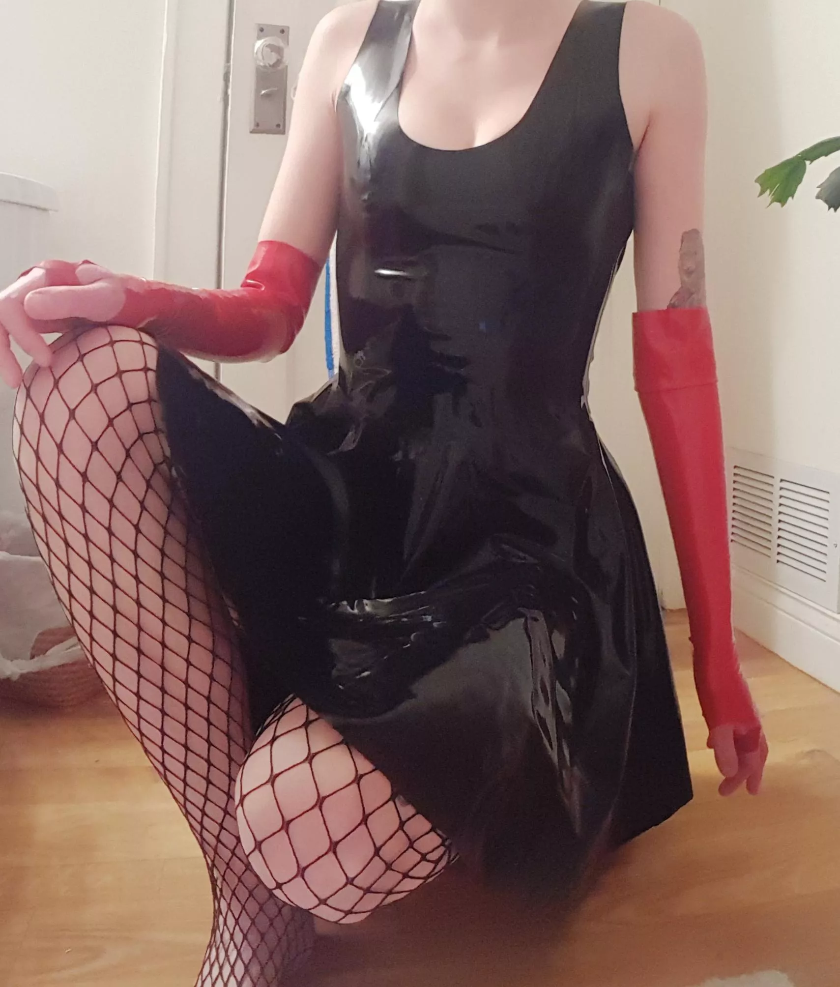 Latex and fishnets, just keeping it simple! posted by SatansPsychoNun