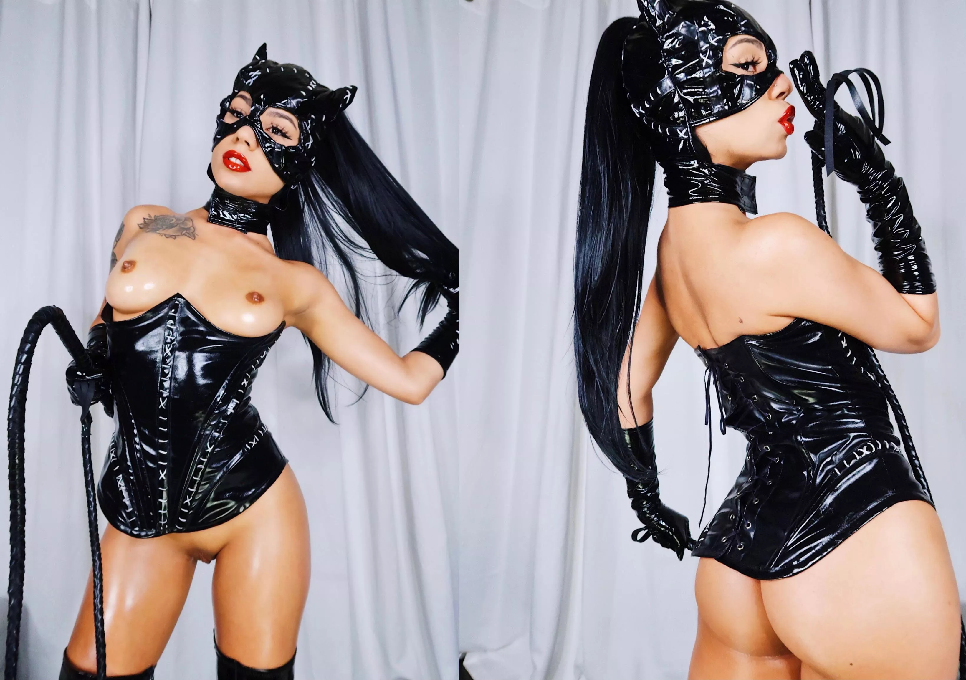 Latex Catwoman by Ari2b (me) posted by yazawa22