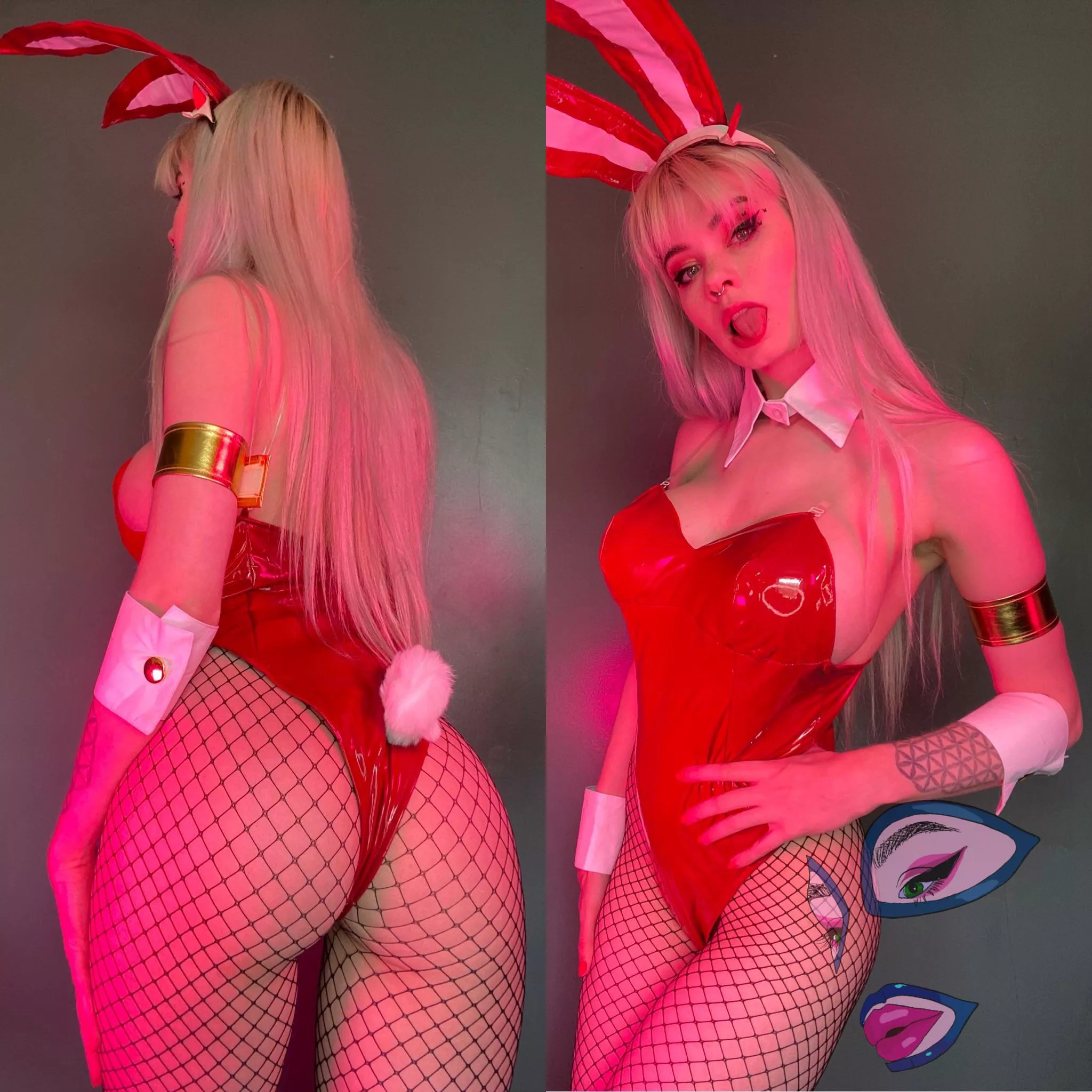 LatexSquid as Zero Two bunny girl ver posted by ssephi