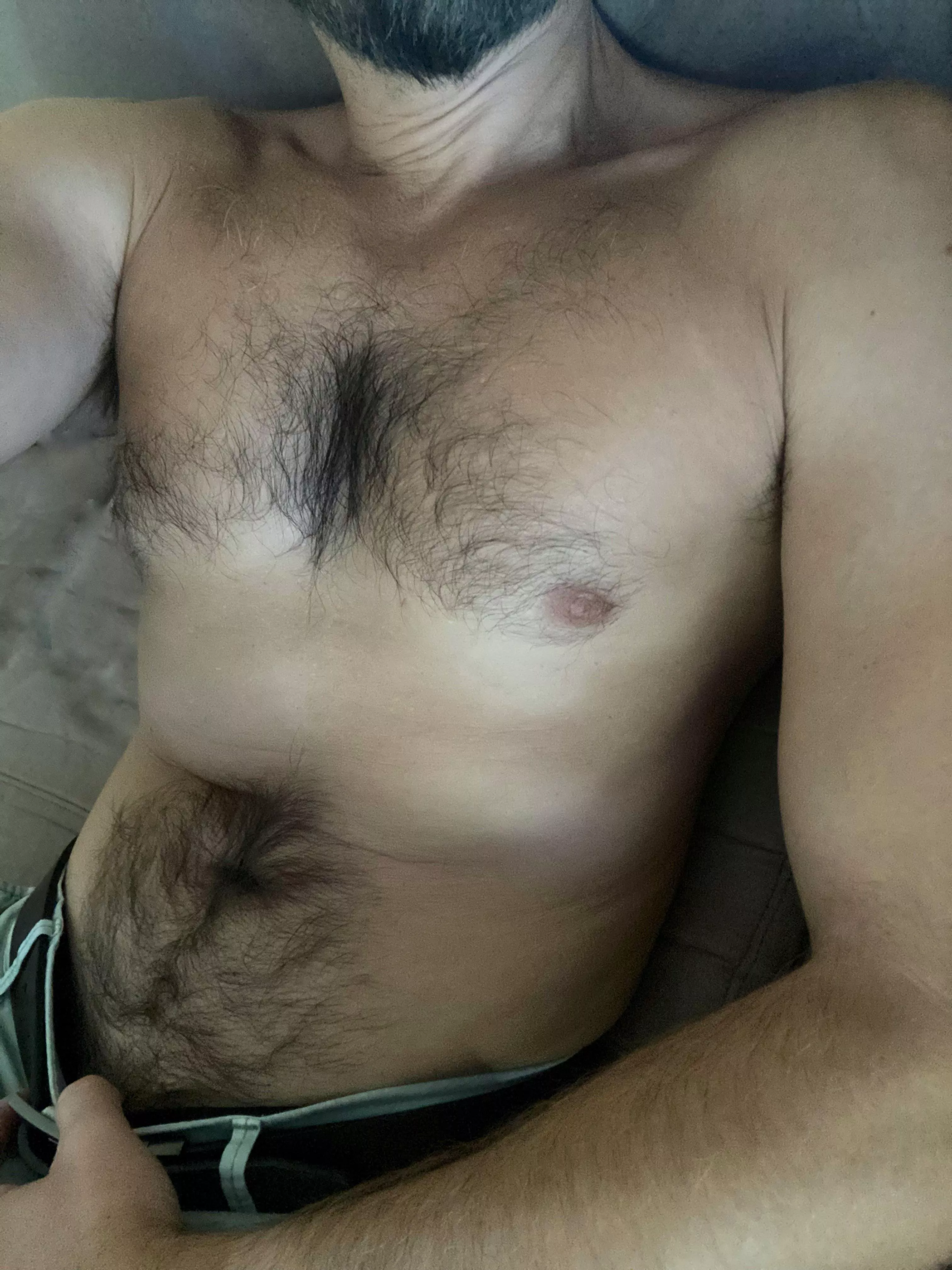 Lazy afternoon. Rate my chest hair 1-10. posted by Confident-Resolve-32