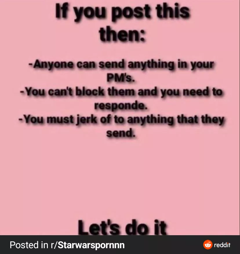 Lets do this posted by donkeysballsack