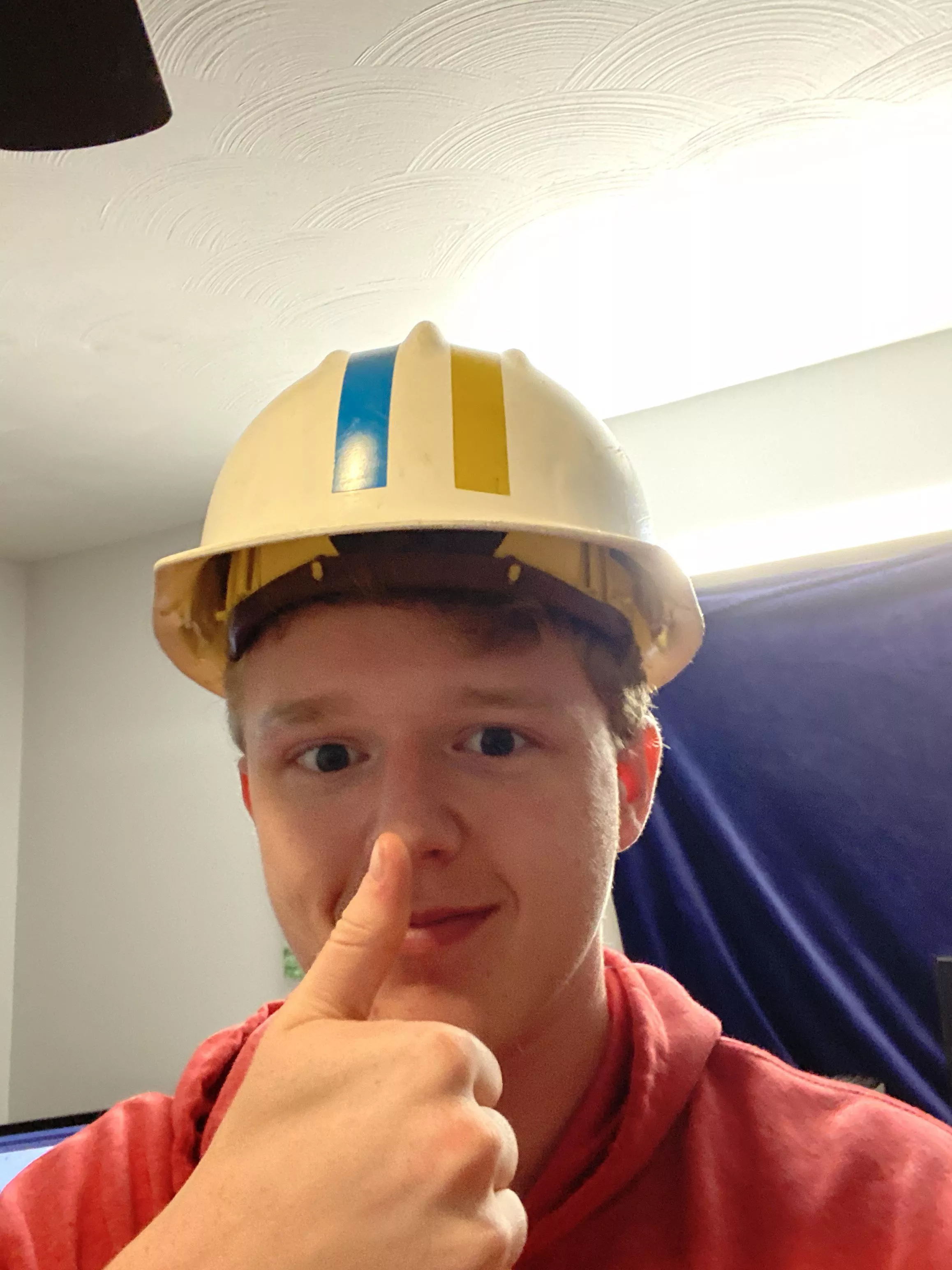 Let’s try this again… me with a Bell Telephone hard hat lol posted by ProfessionallyBored