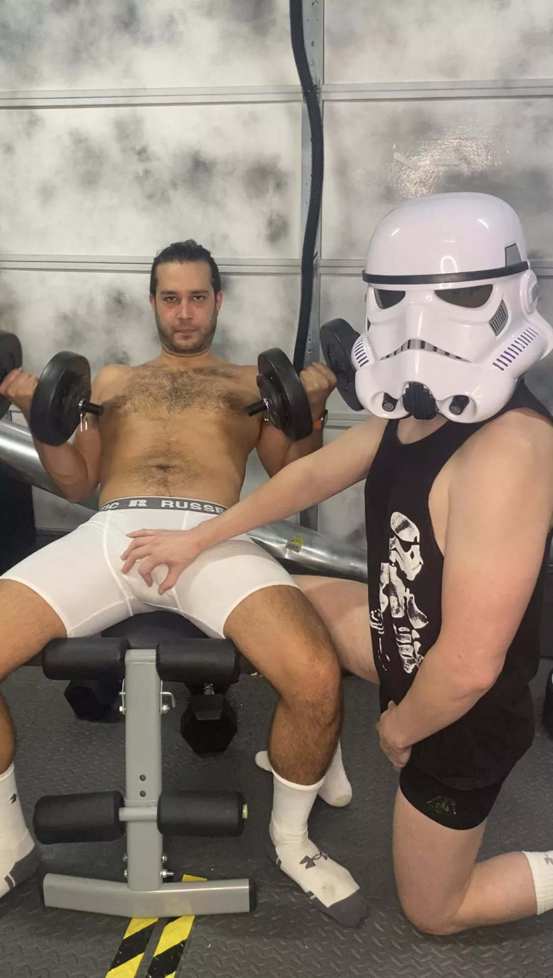 Let’s workout, troopers! Cum join the dark side posted by homogymbro