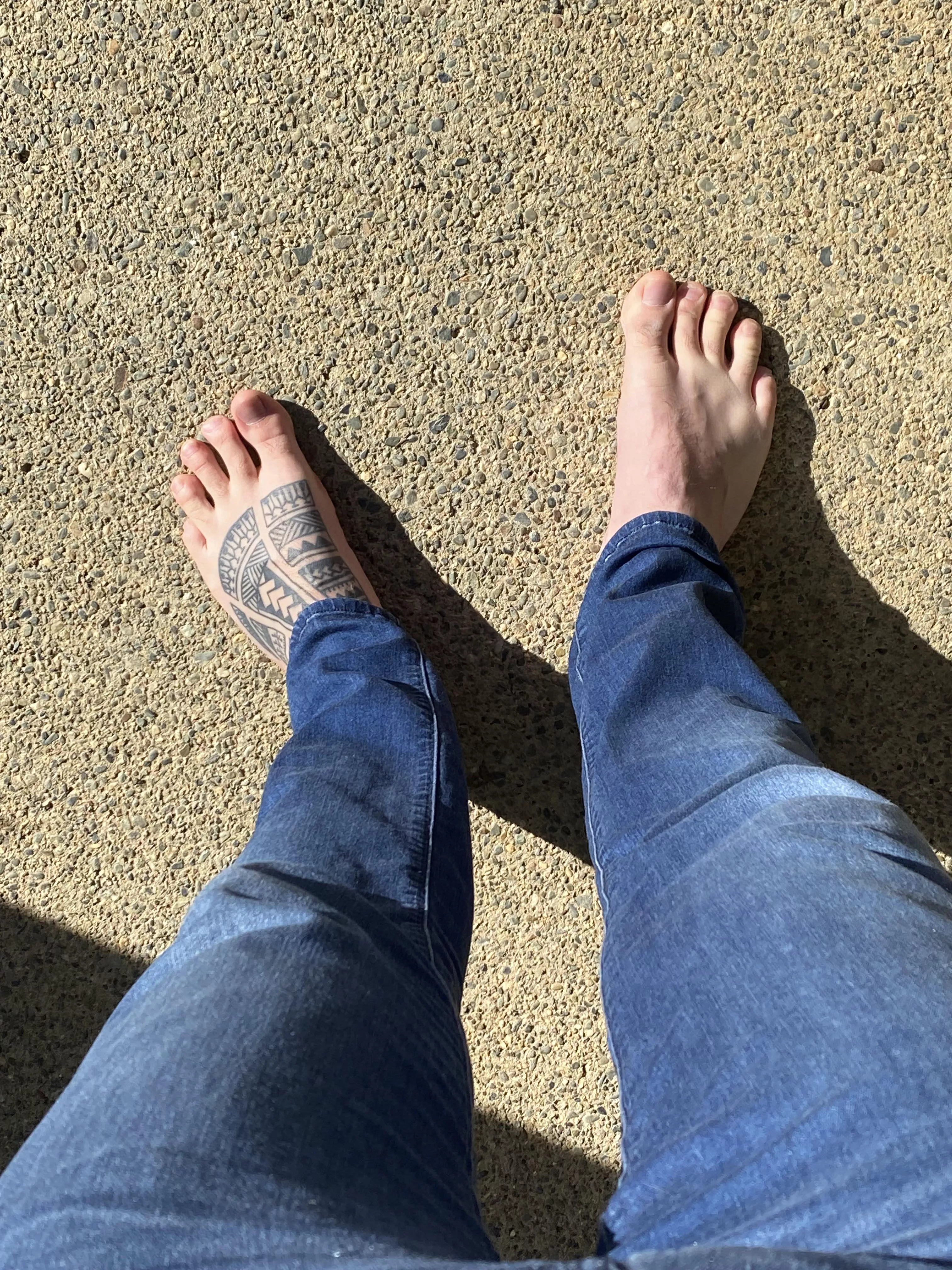 Letting my big man feet air out a bit and catch some rays. posted by traegertrigger009