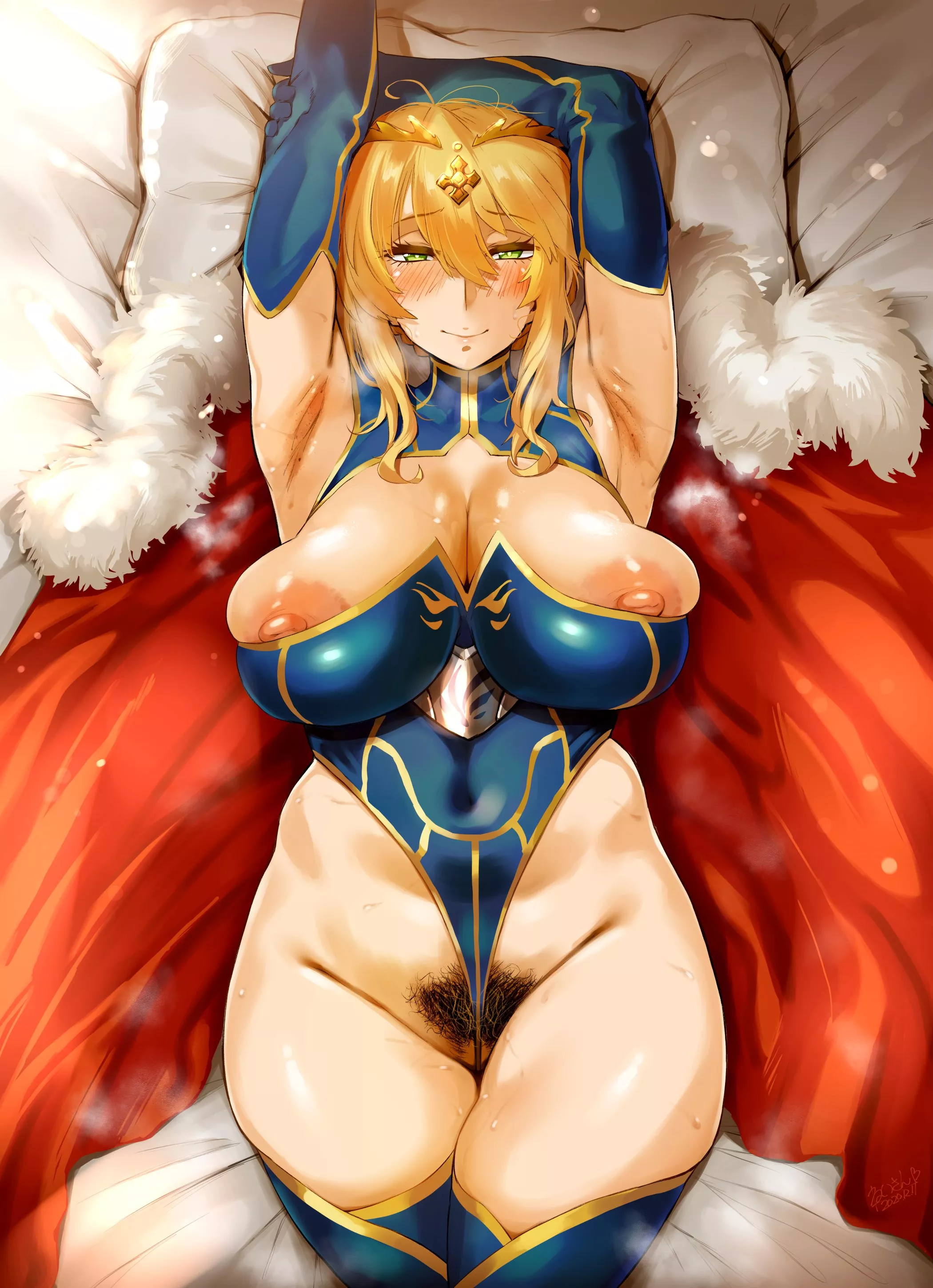 Lewd MILF Artoria Lancer (Hero Neisan) [Fate] posted by sequence_string