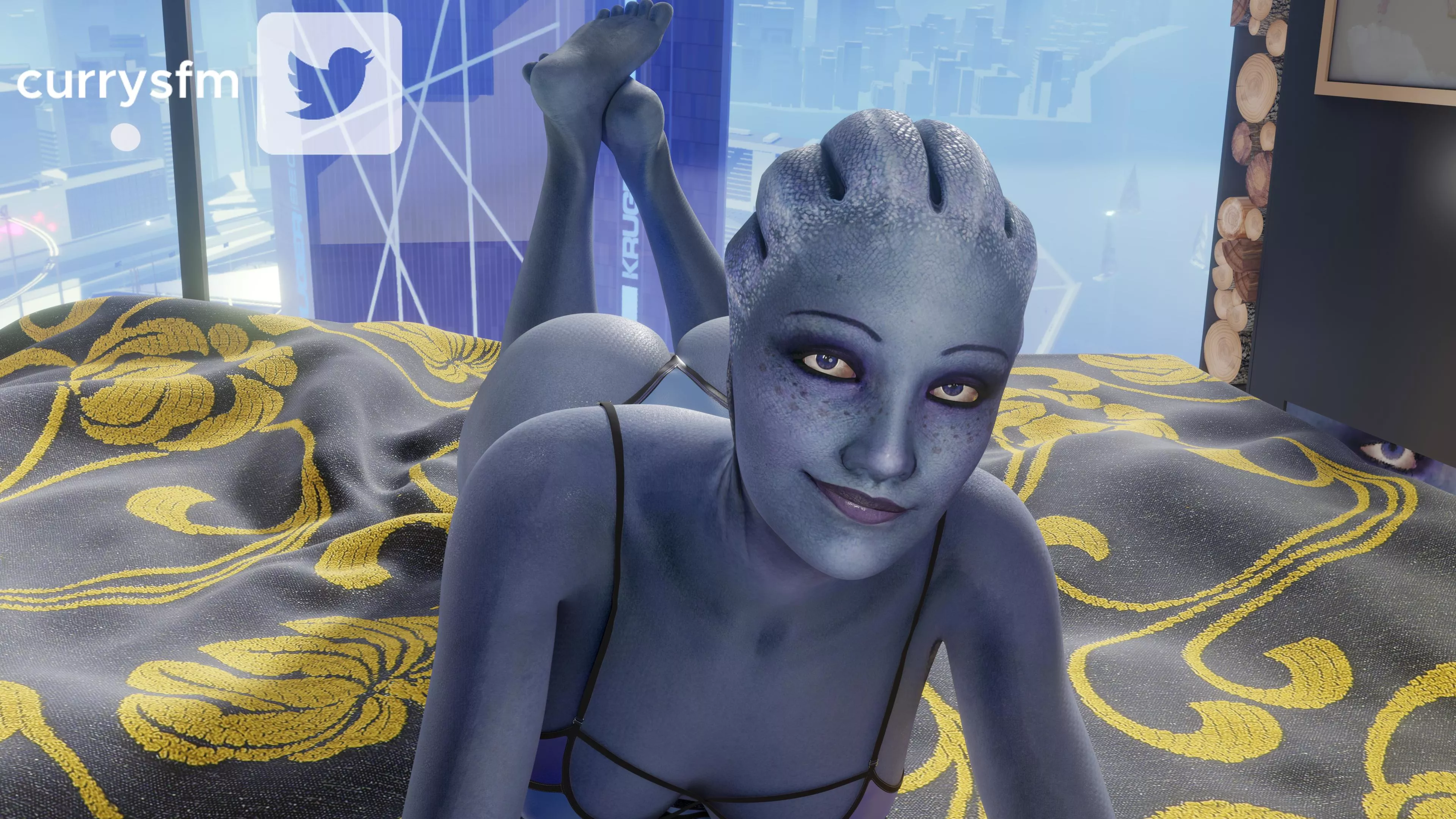 Liara takes a selfie (currysfm) posted by protoshujin