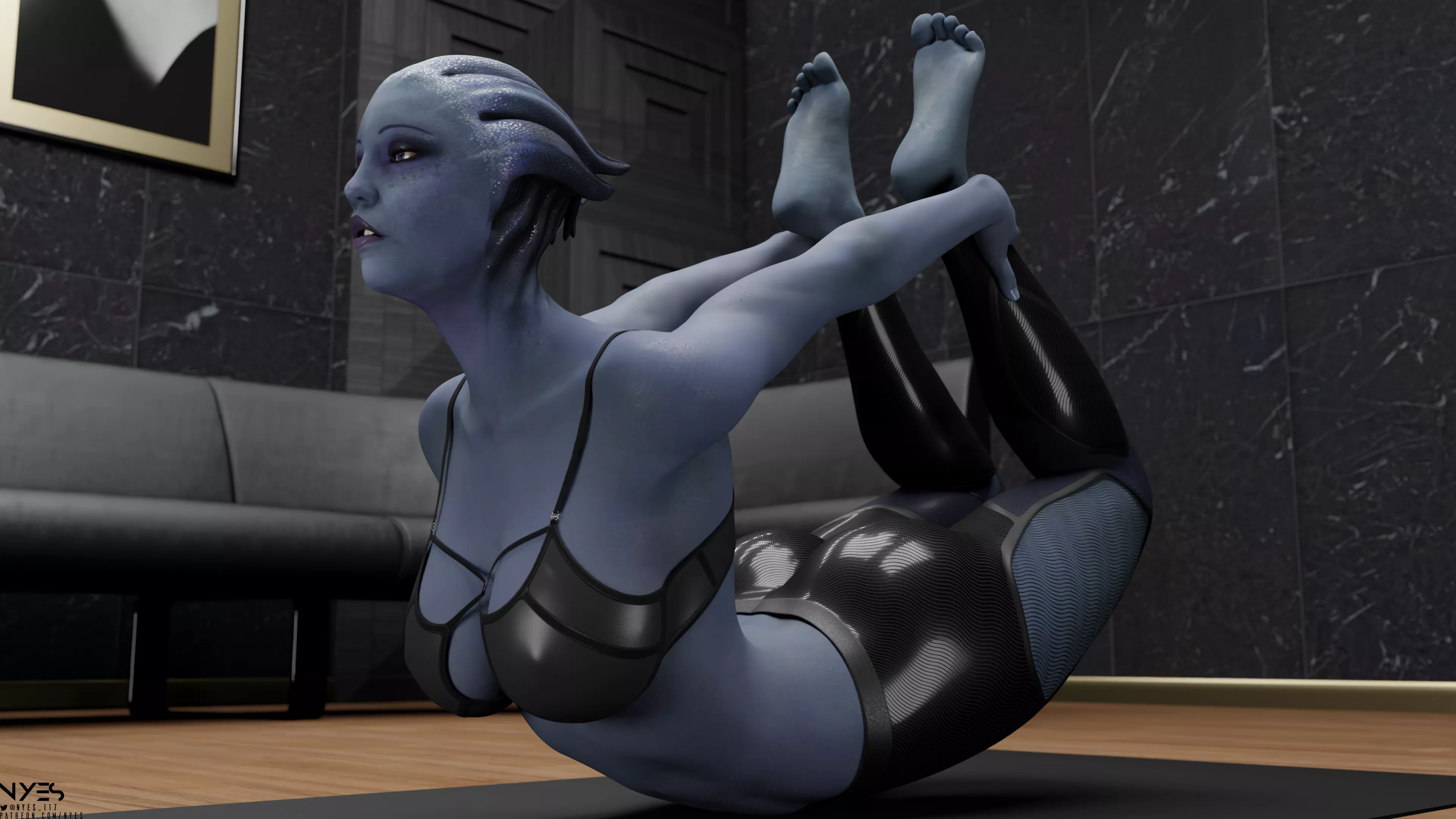 Liara's yoga 1 (Nyes) posted by Nyes117