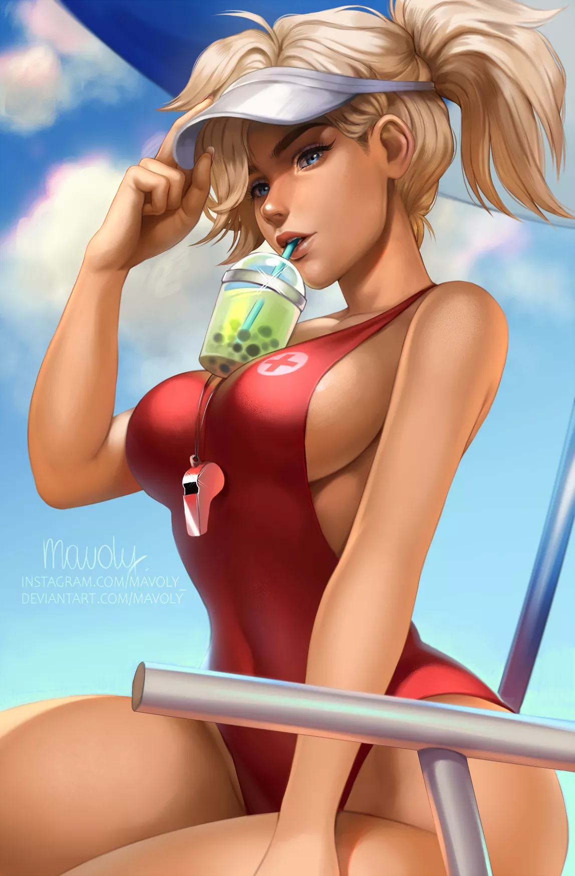 Lifeguard Mercy (Mavoly) [Overwatch] posted by sequence_string