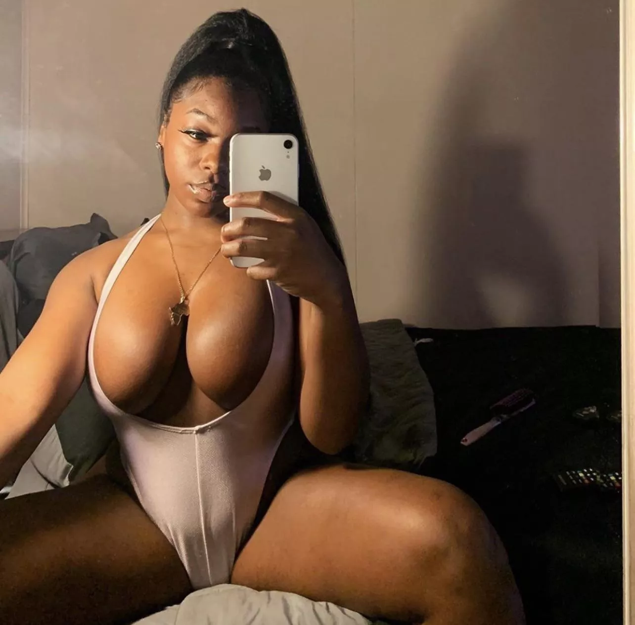 Like and comment if your dick can fit between my big ass titties. posted by Renmari_m