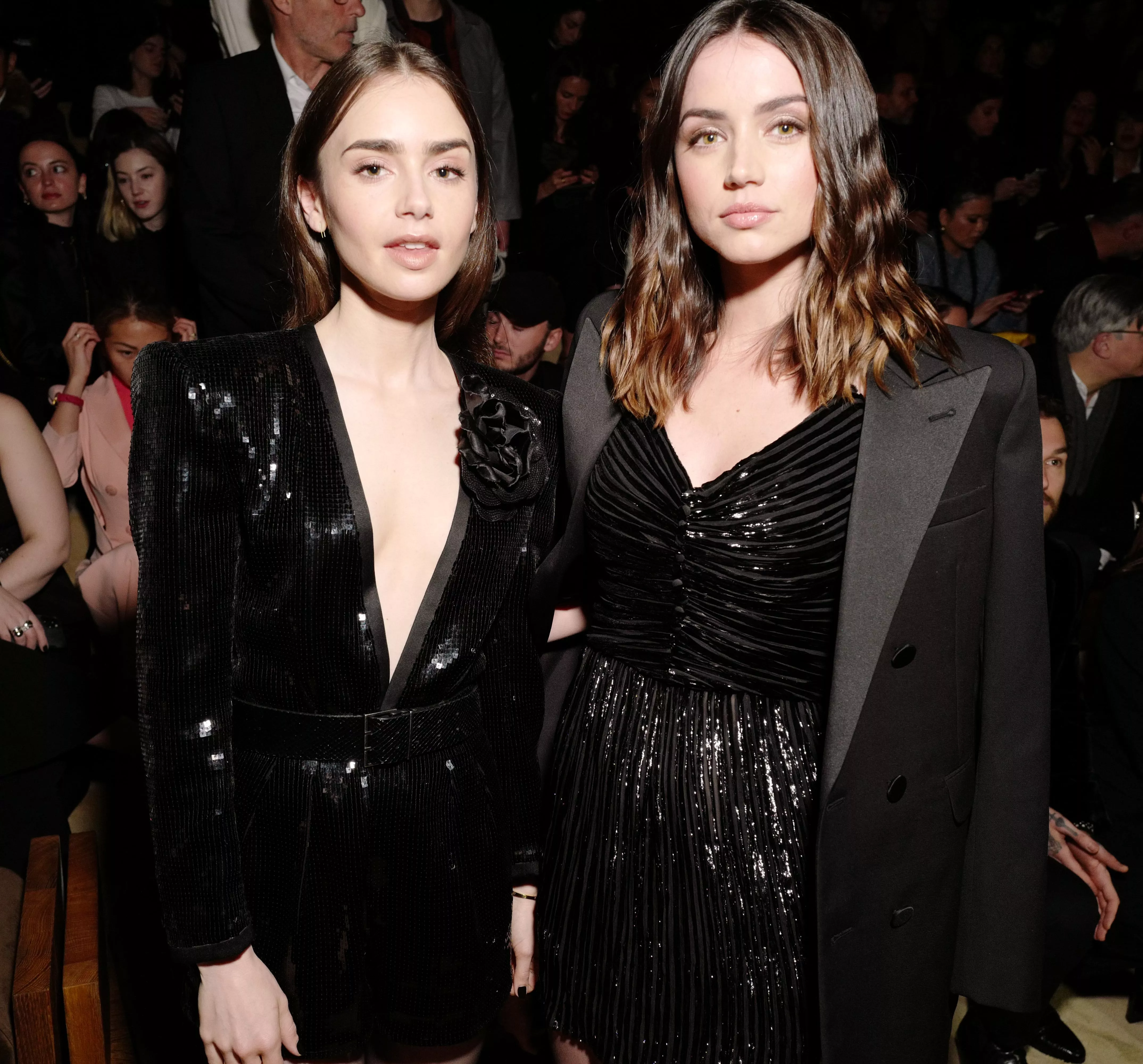 Lily Collins and Ana de Armas posted by OhNoWhatHappenedNow