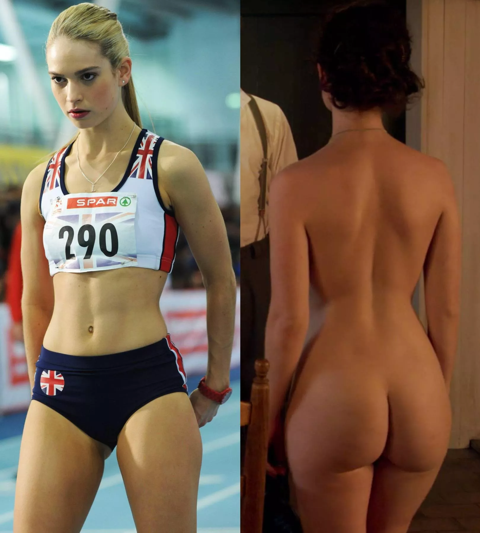 Lily James' fit body and nice ass posted by steverenford666