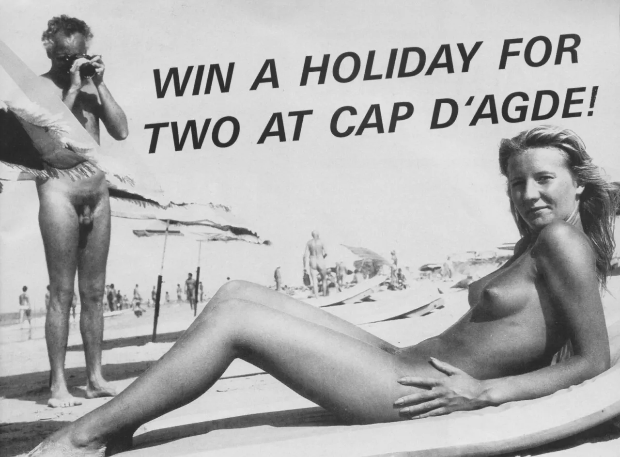 Little did they know back then (H+E), entering le Cap d'Agde is the gateway to swingers today, it's no longer naturism. Dommage. posted by bobettebobqc