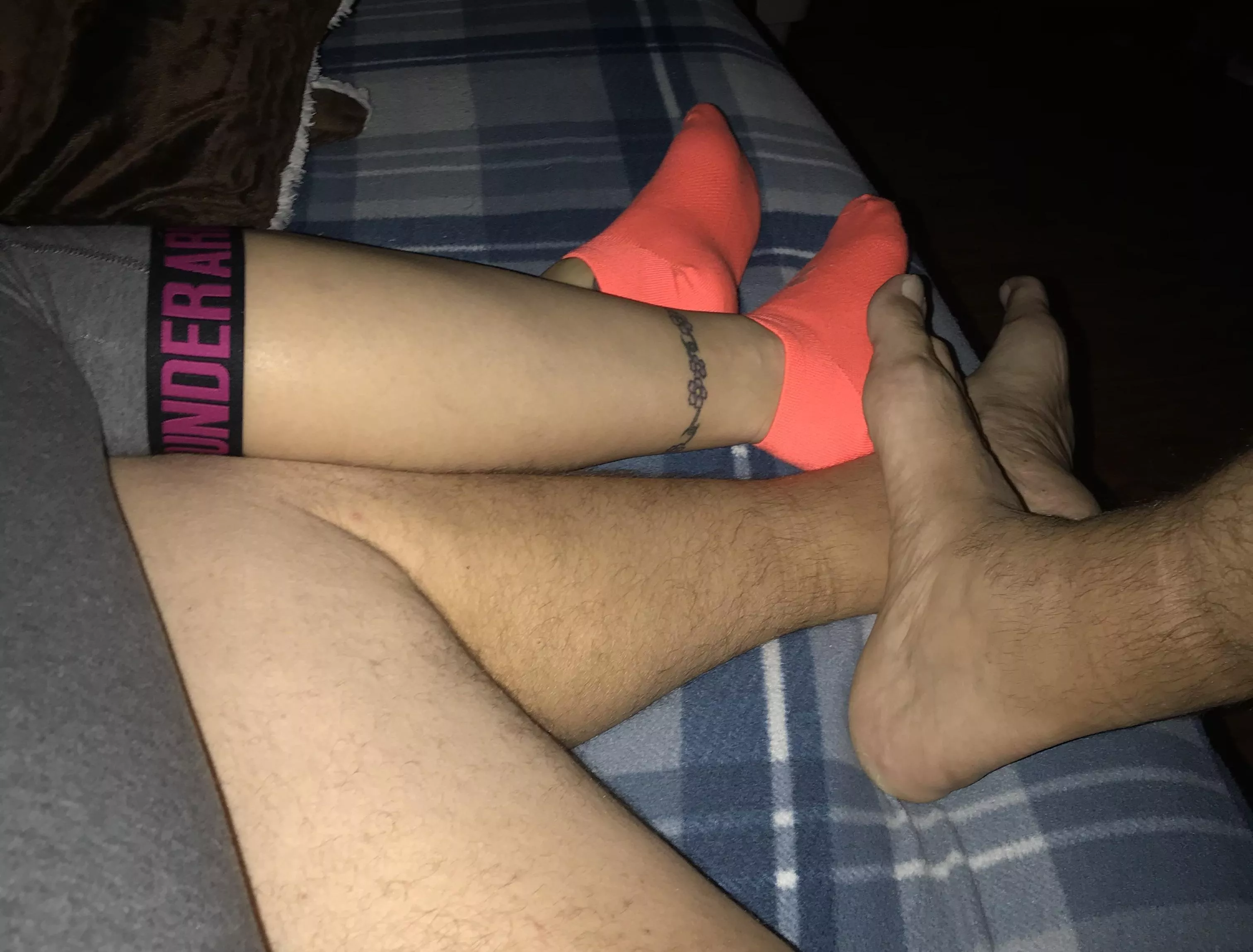 Little of both of us ! Pic was taken mid hand job 😉 posted by Sockcum