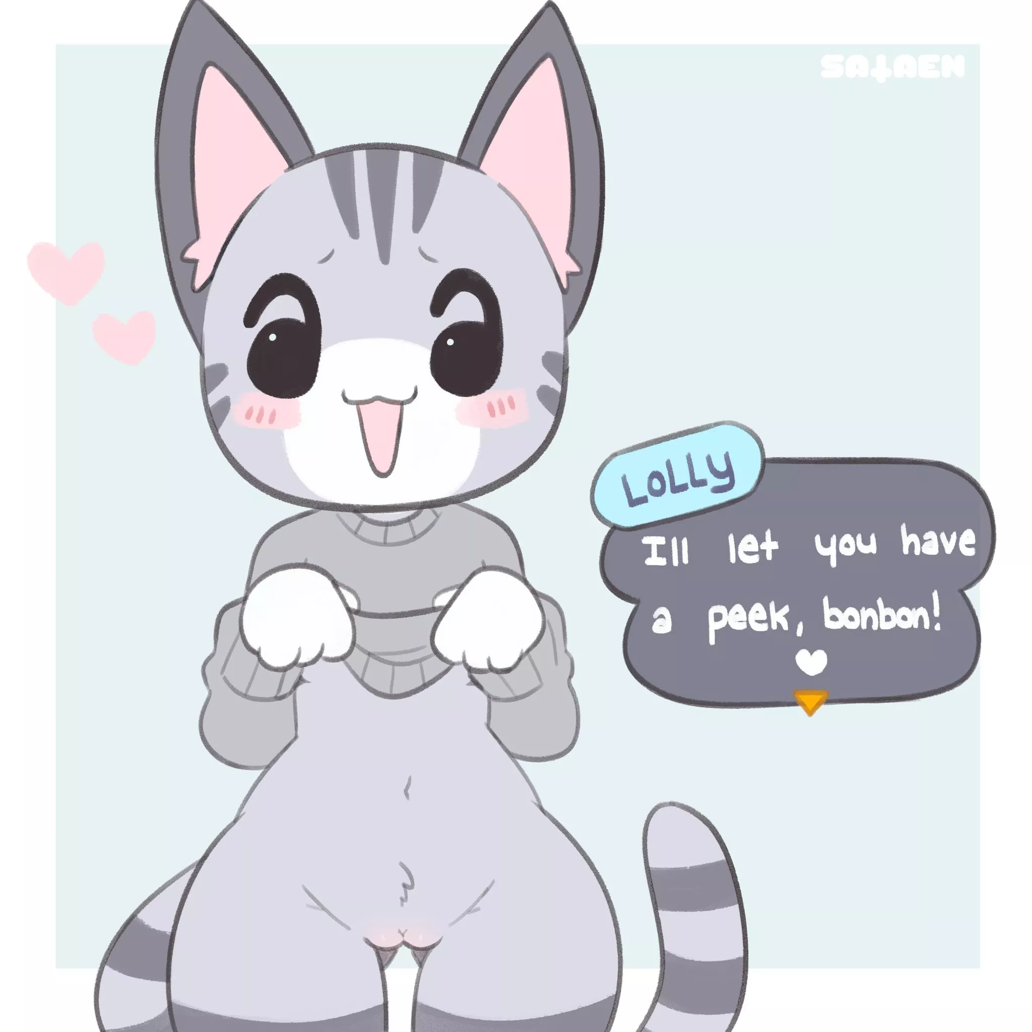 Lolly Shows Off What's Under Her Sweater [F] (Sataen) [Animal Crossing] posted by hippodippo153