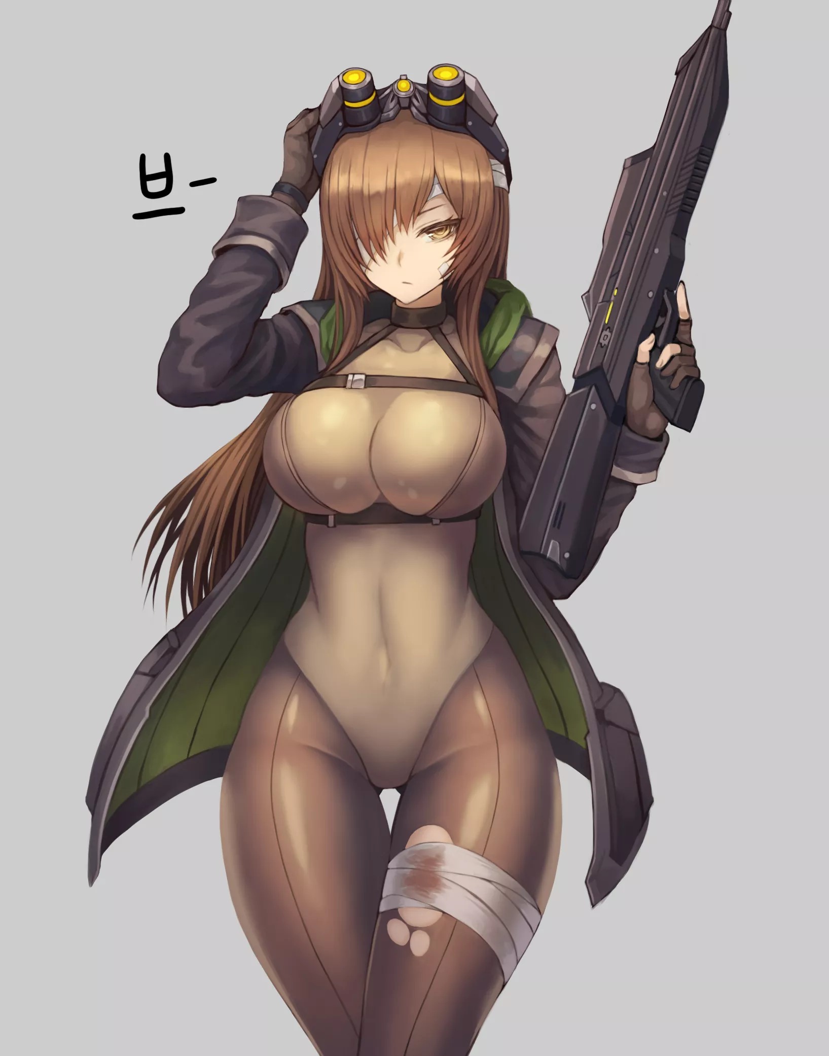 Long Hair Brownie At The Ready (Poorgom) [Last Origin] posted by sequence_string